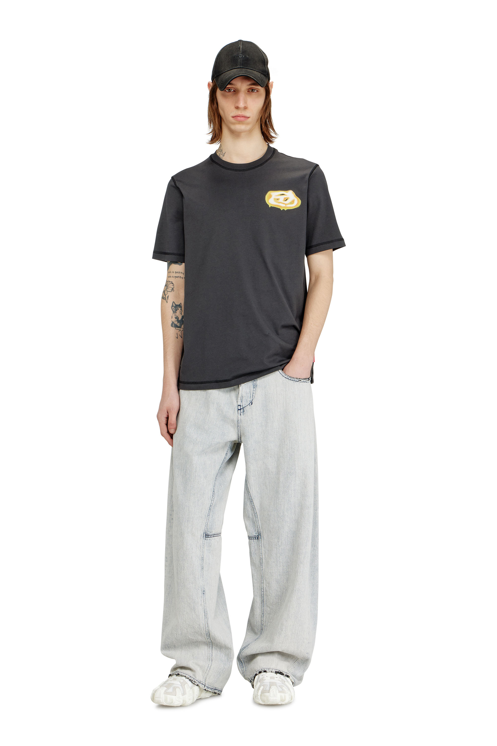 Diesel - T-ADJUST-V7, Camiseta con costuras en contraste Hombre in ToBeDefined - 2