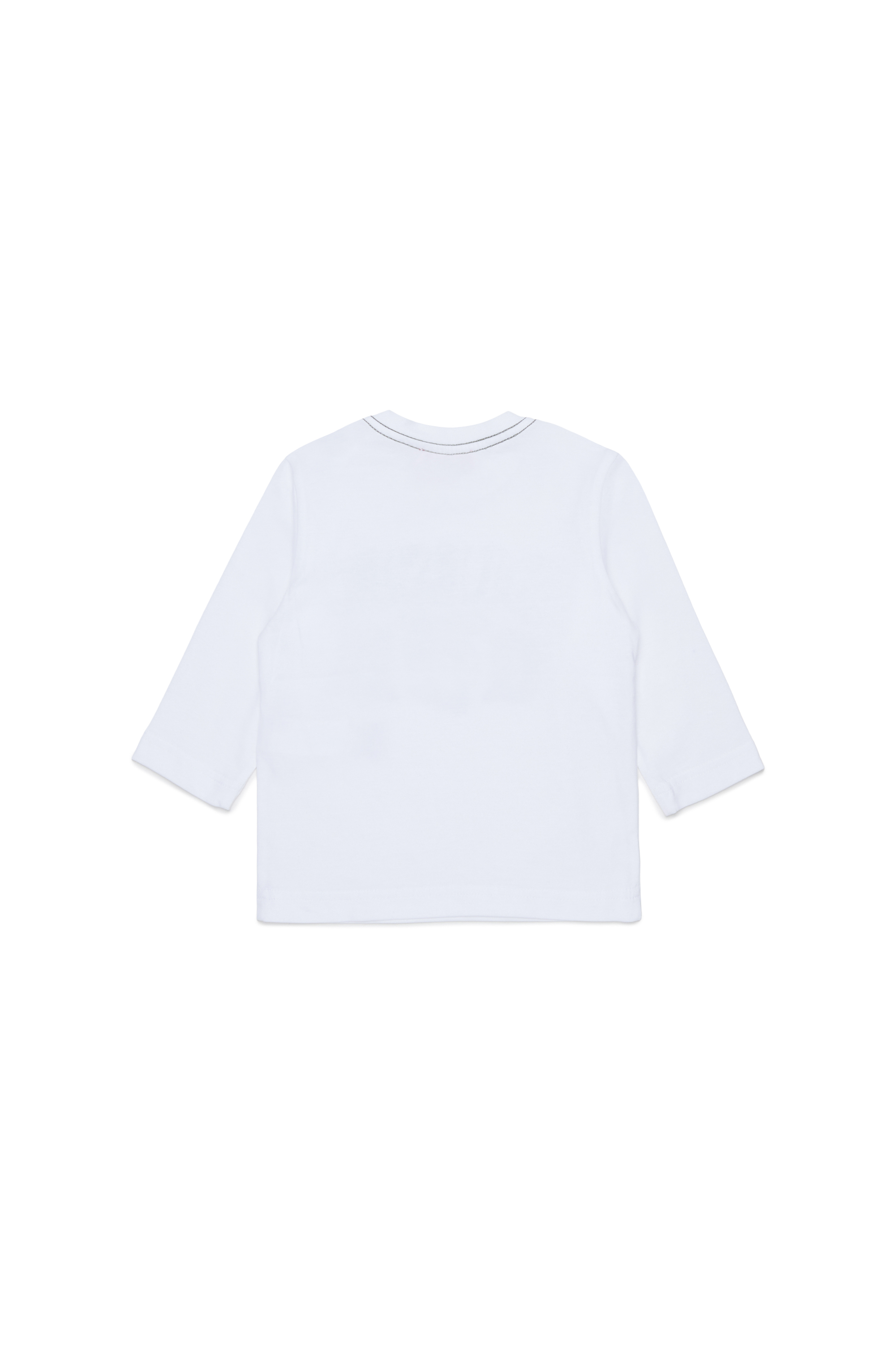 Diesel - TBANB, Camiseta de manga larga con estampado de logo Hombre in Blanco - 2