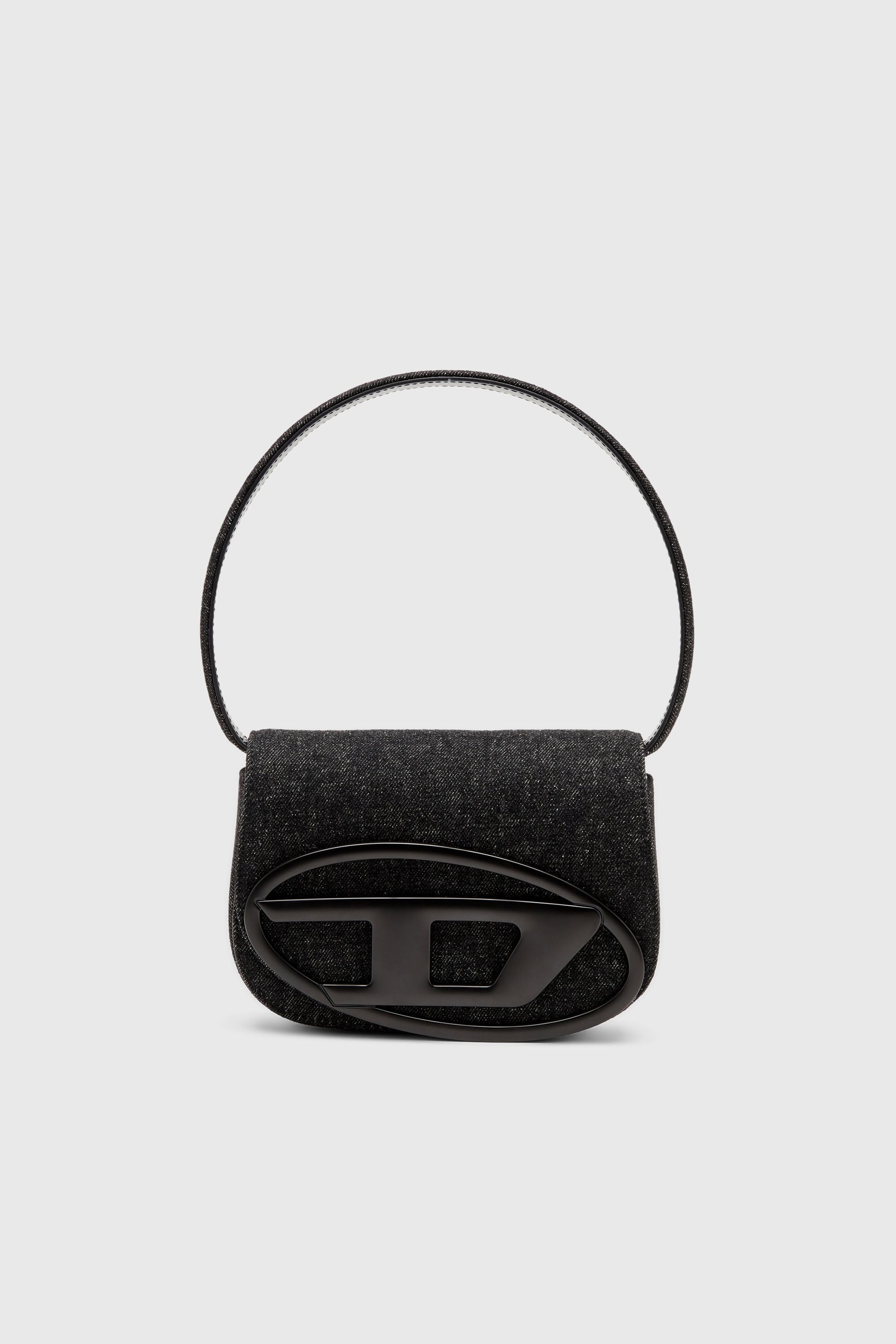 Diesel - 1DR, 1DR-Bolso de hombro ic&oacute;nico de denim lavado Mujer in Negro - 1