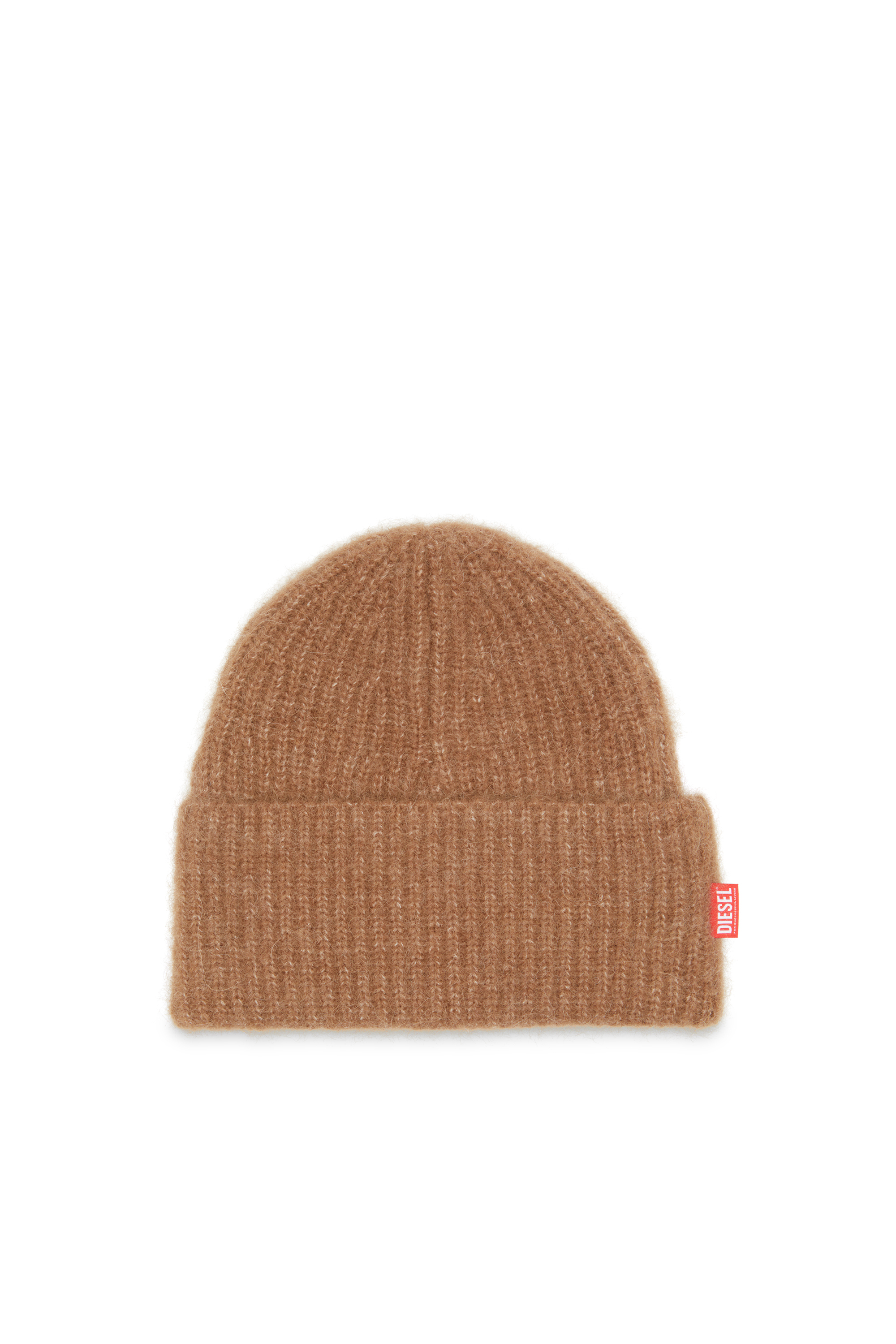 Diesel - K-LOLLO-HAT, Gorro de alpaca con costuras Unisex in Marrón - 1