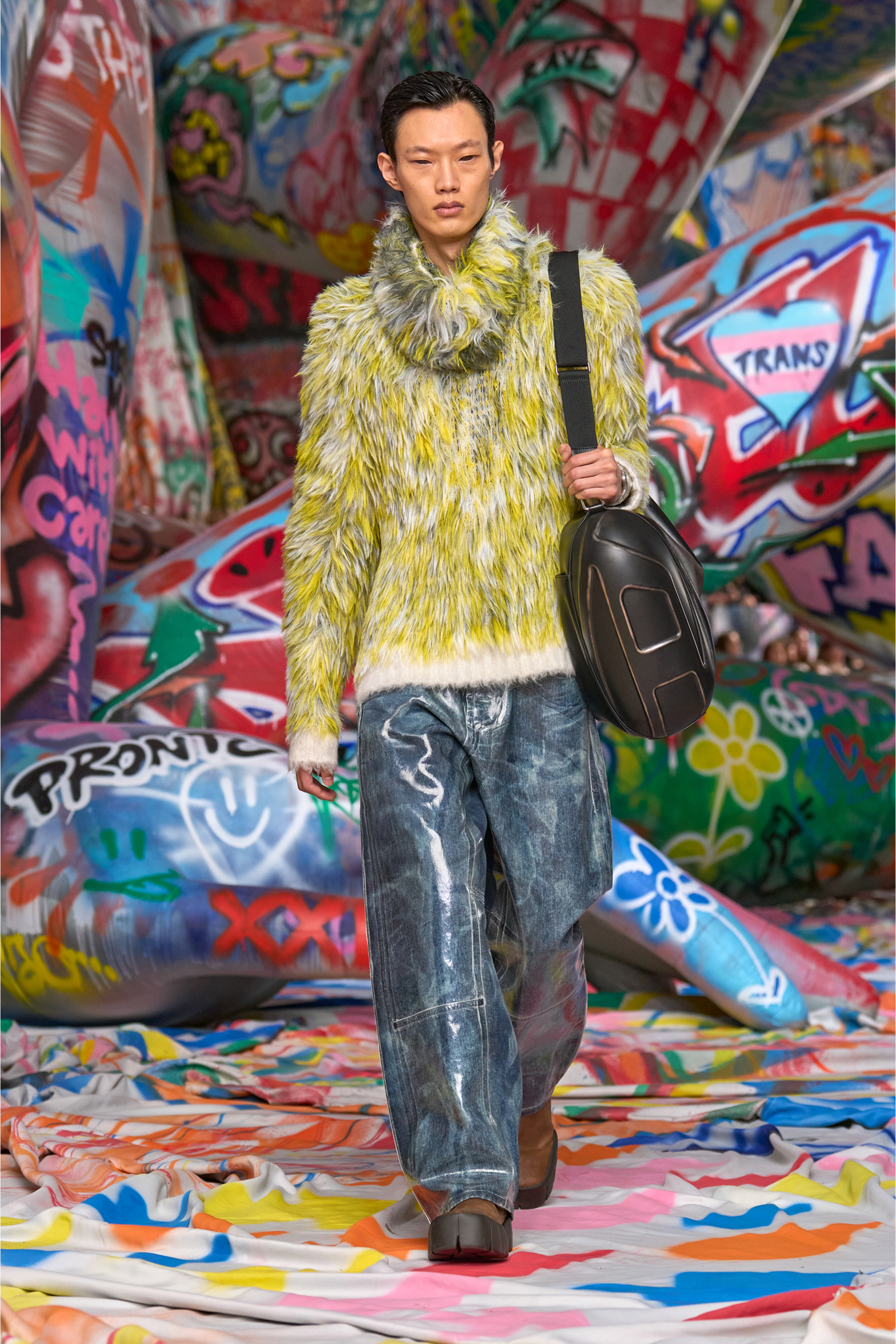 Diesel - K-ALLEN, Jersey en tejido de punto jacquard esponjoso Hombre in Multicolor - 3