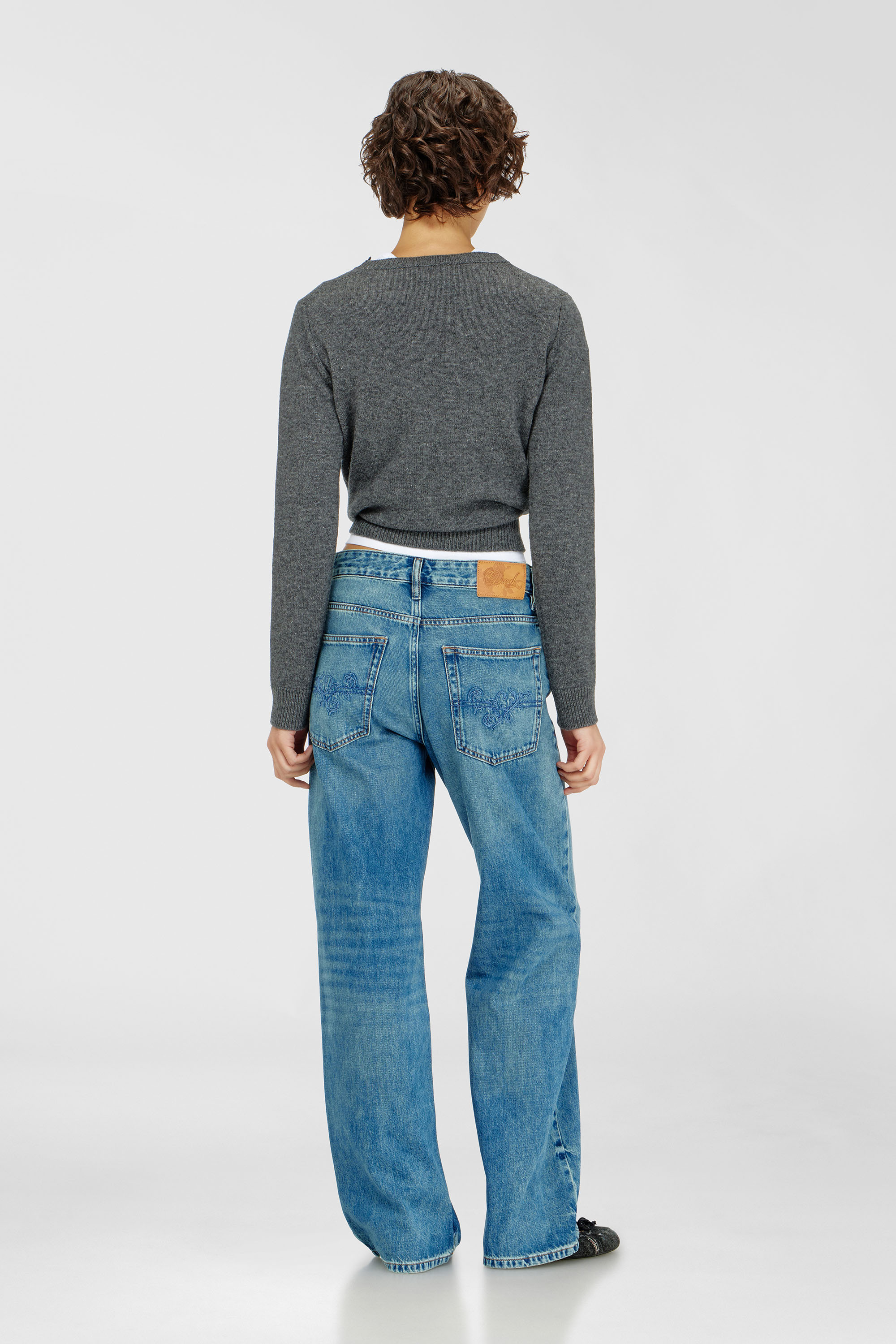 Diesel - Relaxed Jeans 1990 D-Waigee 0TJDI Mujer, Azul medio - 3