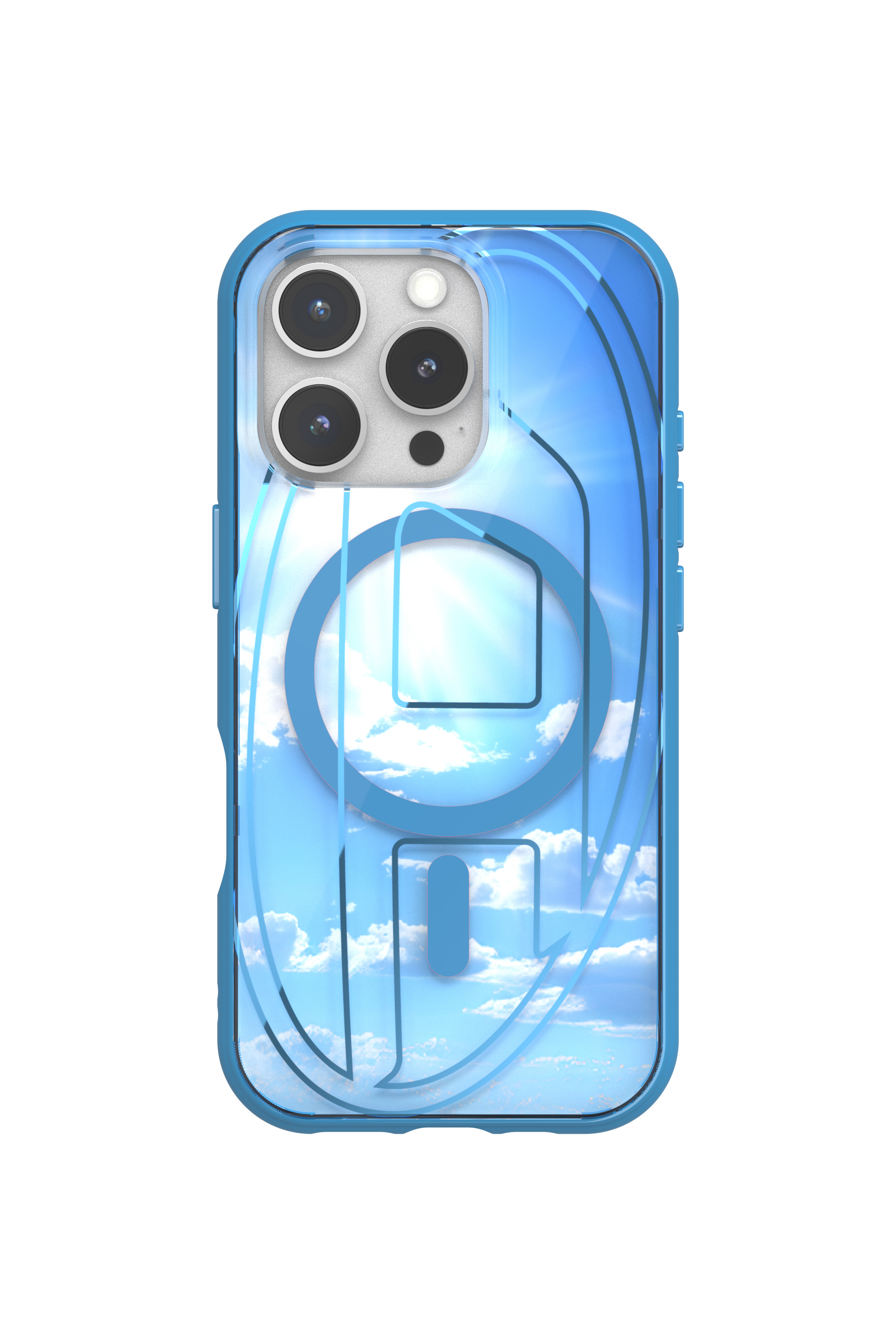 Diesel - 60253 AOP CASE, Funda Oval D con MagSafe iPhone 16 Pro Unisex in Azul marino - 4