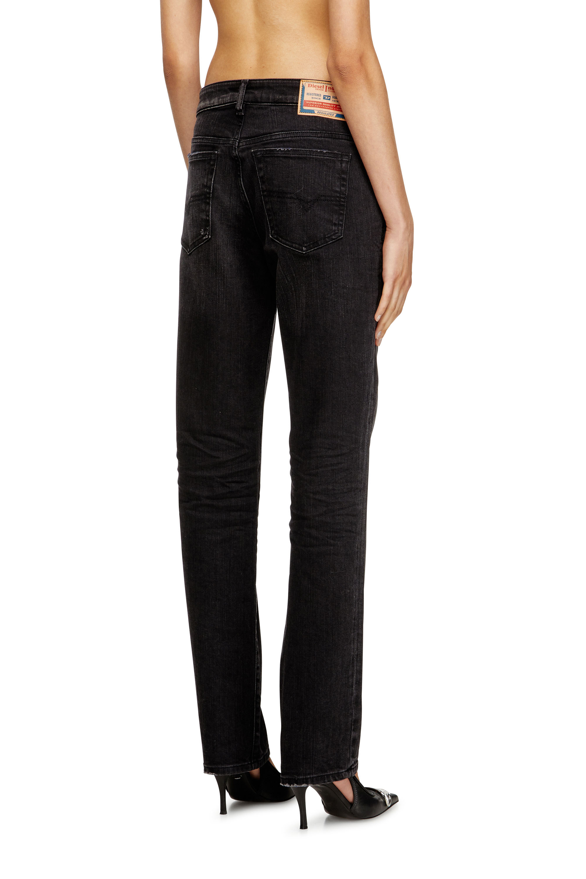Diesel - Regular Jeans 1989 D-Mine 09M75 Mujer, Negro/Gris oscuro - 4