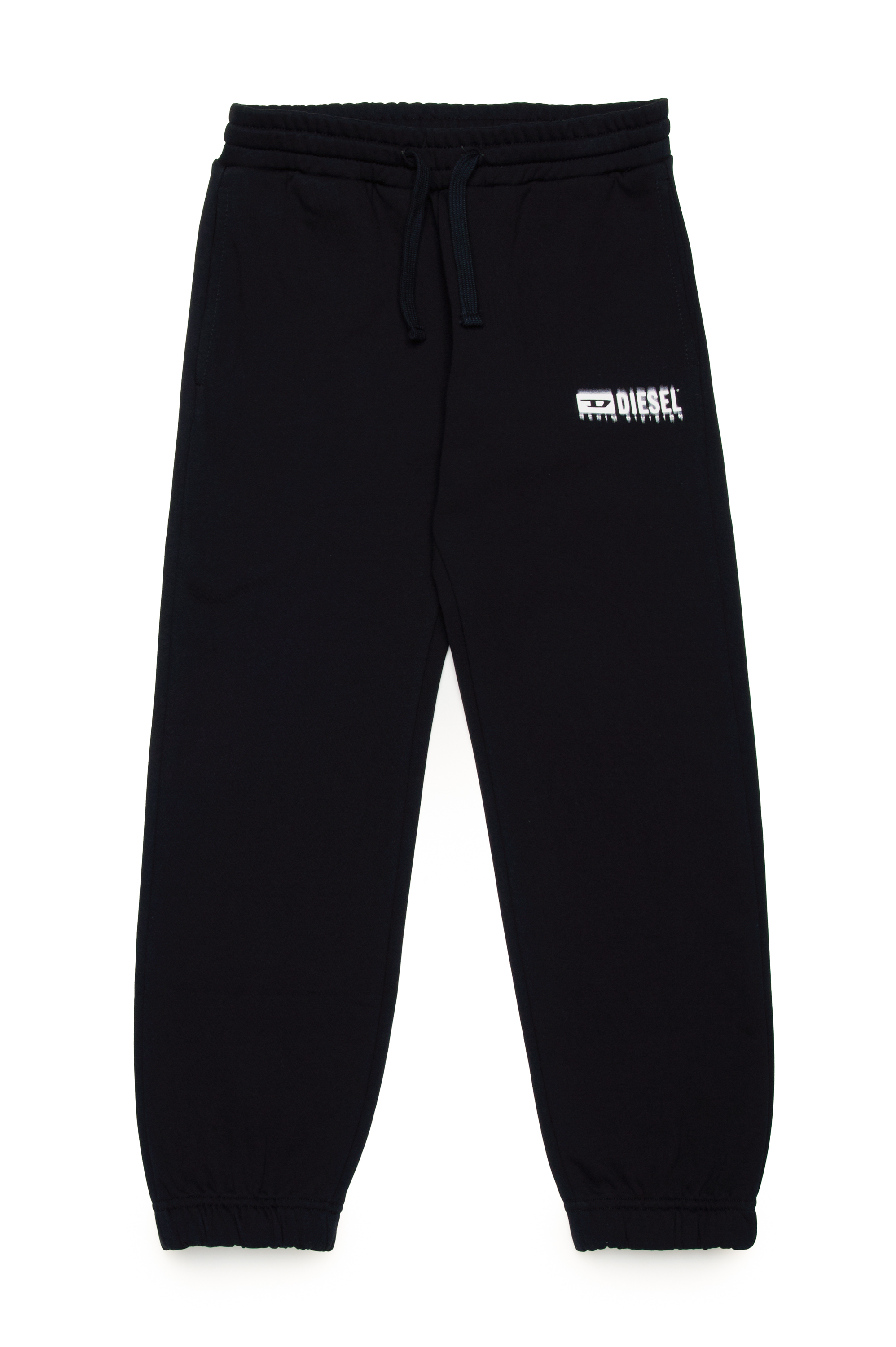 Diesel - PBASE, Pantalones deportivos con logotipo manchado Hombre in Negro - 1