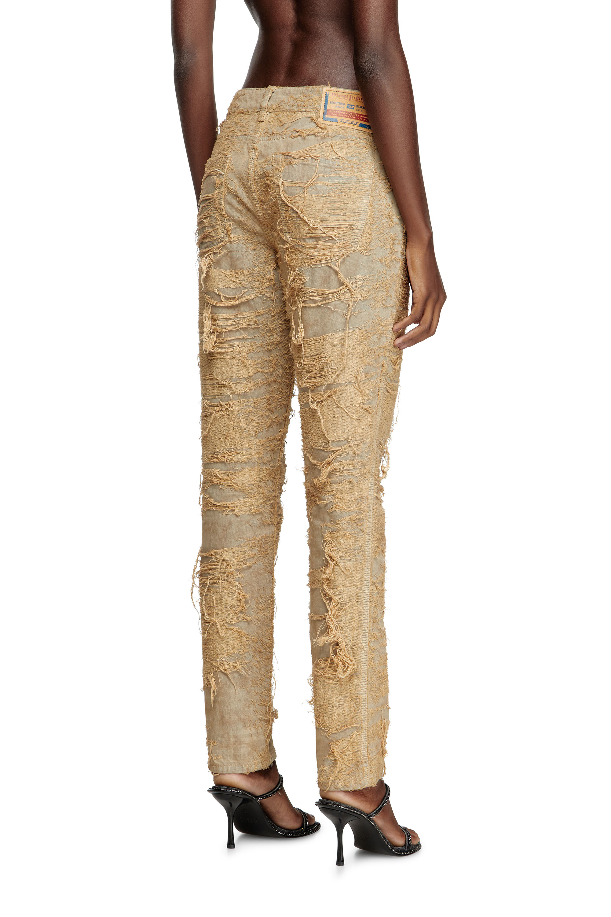 Diesel - Slim Jeans 1992 D-Jiann 007AZ Mujer, Beige - 4