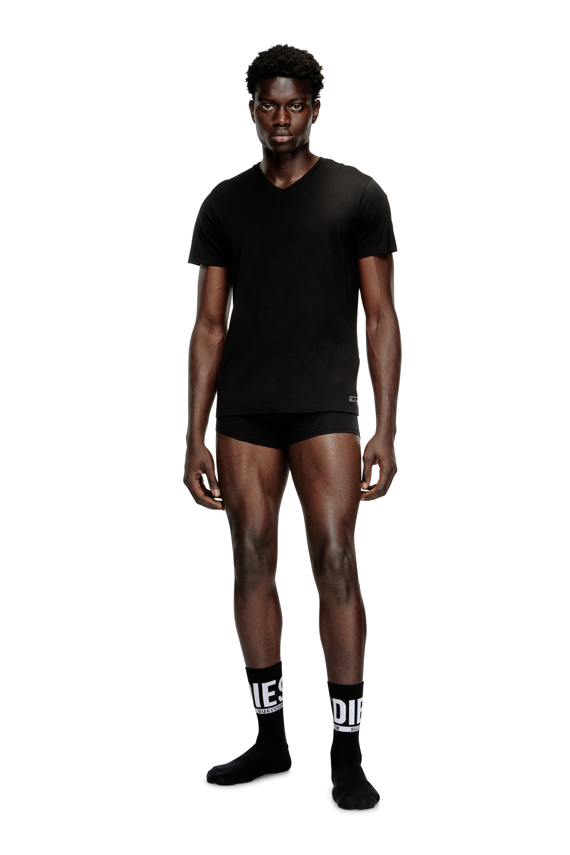 Diesel - MICHAEL-D-BOX-3PACK, Lote de tres camisetas con cuello de pico Hombre in Negro - 3