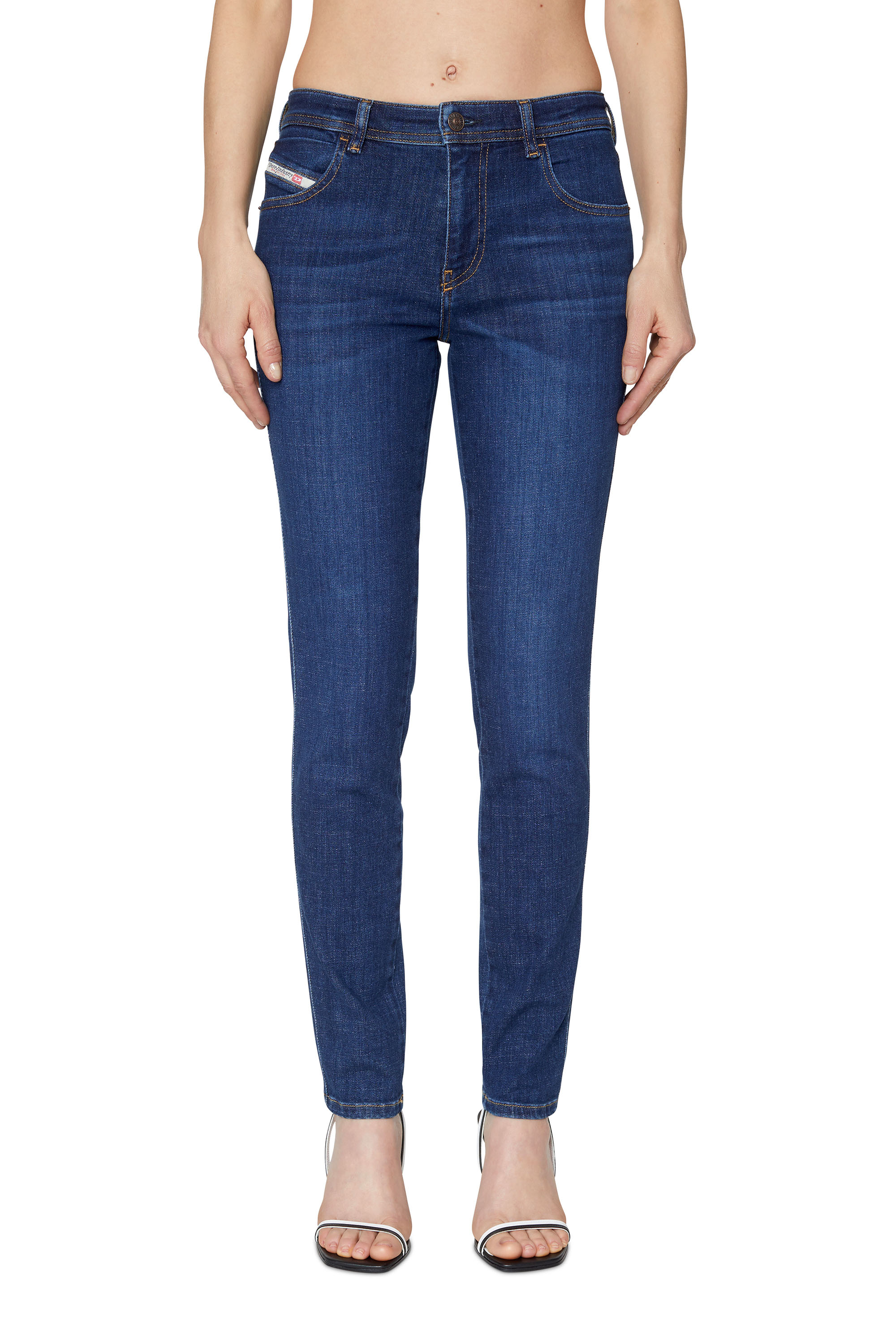Diesel - Skinny Jeans 2015 Babhila 09C58 Mujer, Azul Oscuro - 3