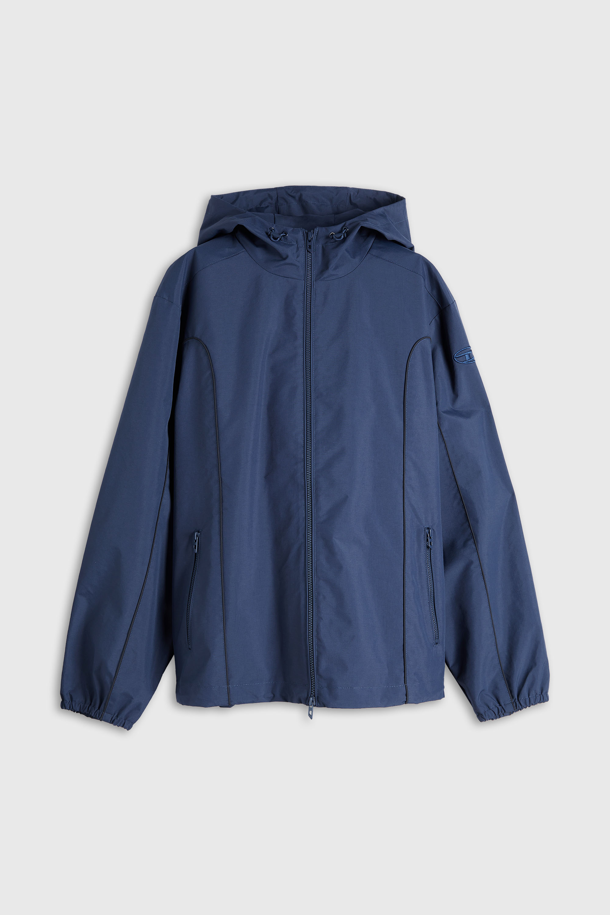 Diesel - J-HIVES-WRD, Cortavientos con vivos en contraste Hombre in Azul marino - 2