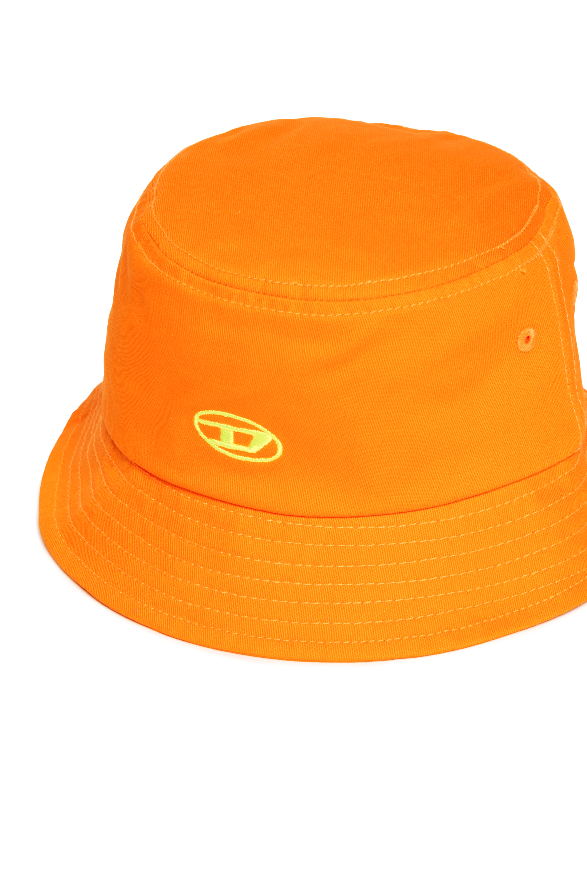 Diesel - FIRCUS, Sombrero de pescador con bordado Oval D Unisex in Naranja - 3