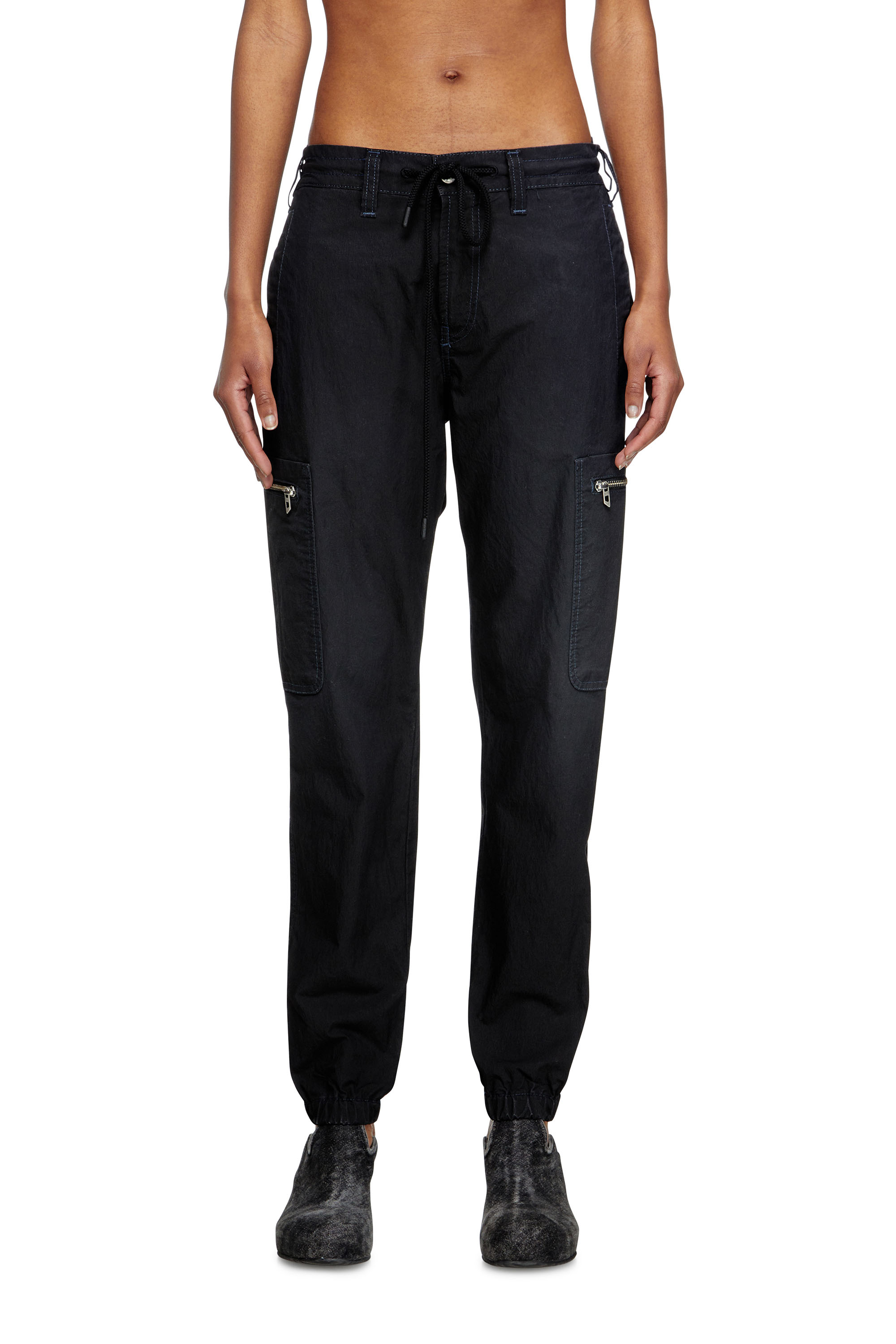 Diesel - Slim D-Lab JoggJeans® 068SJ Unisex, Negro/Gris oscuro - 1