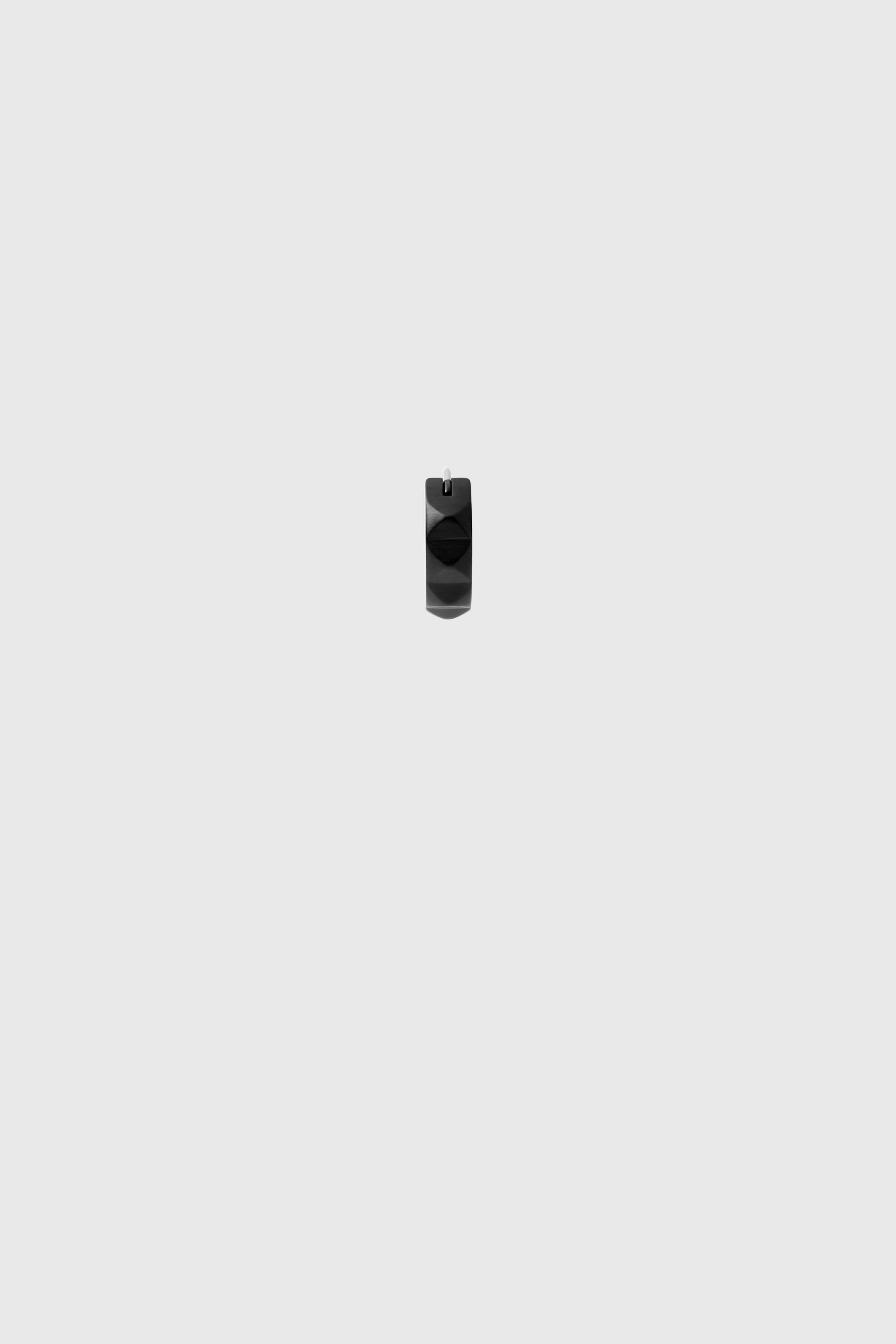 Diesel - DX1273, Pendiente tipo aro en acero inoxidable negro con tachuelas Hombre in Negro - 2