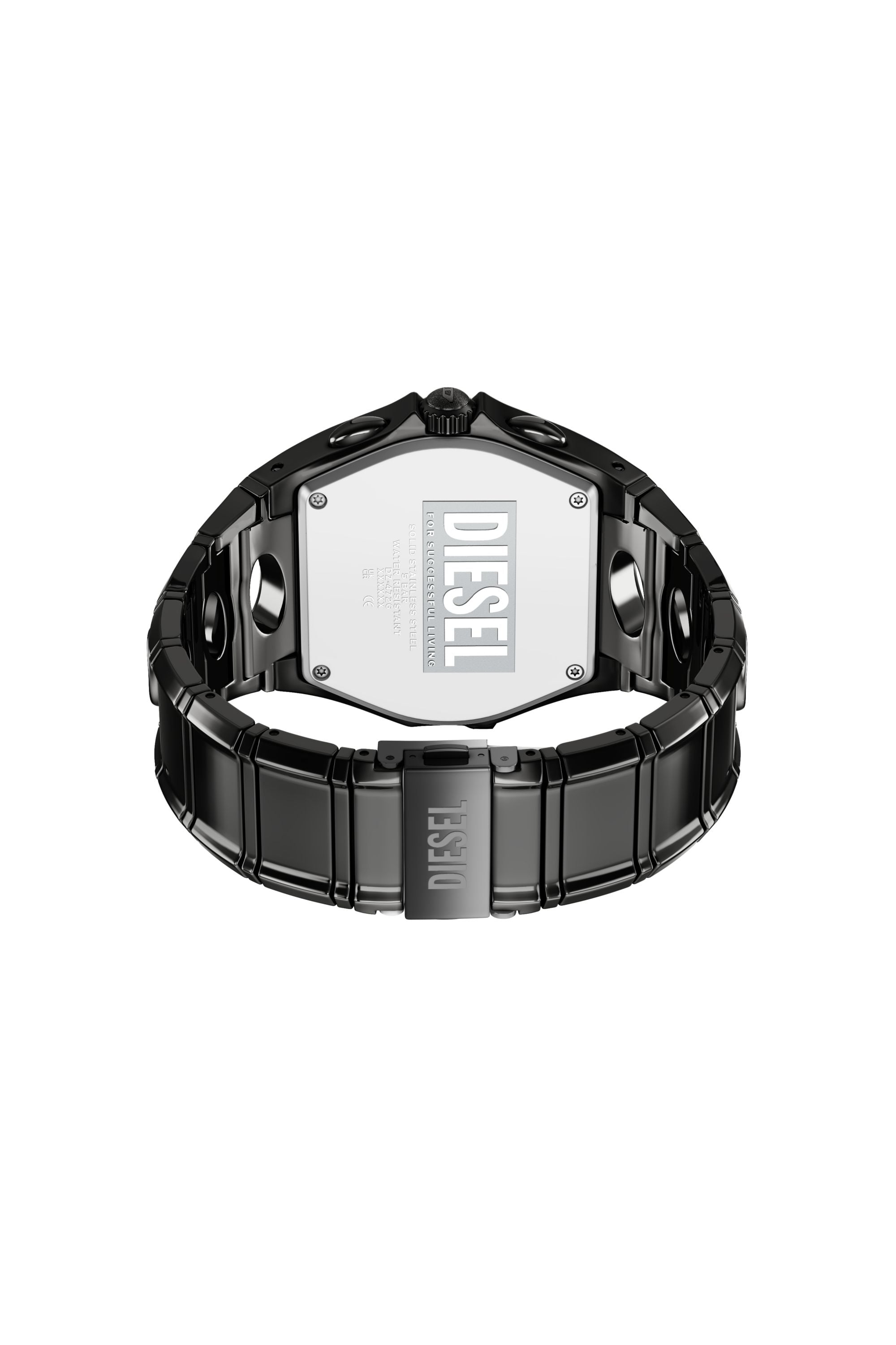 Diesel - DZ4726 WATCH, Reloj D-Curve de acero inoxidable color gunmetal Hombre in Negro - 4