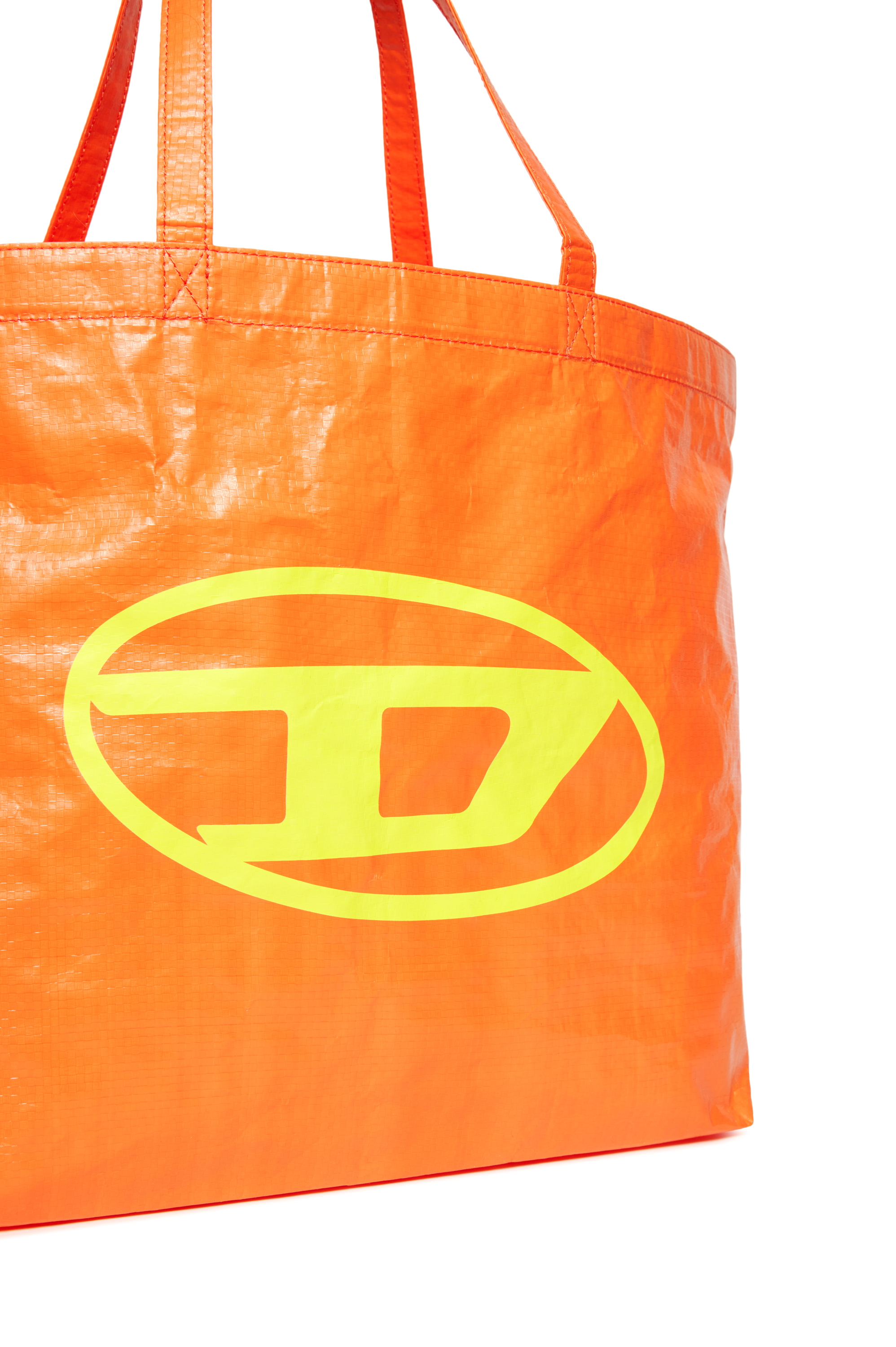 Diesel - WRITTEN, Bolsa de playa con estampado Oval D Mujer in Naranja - 4