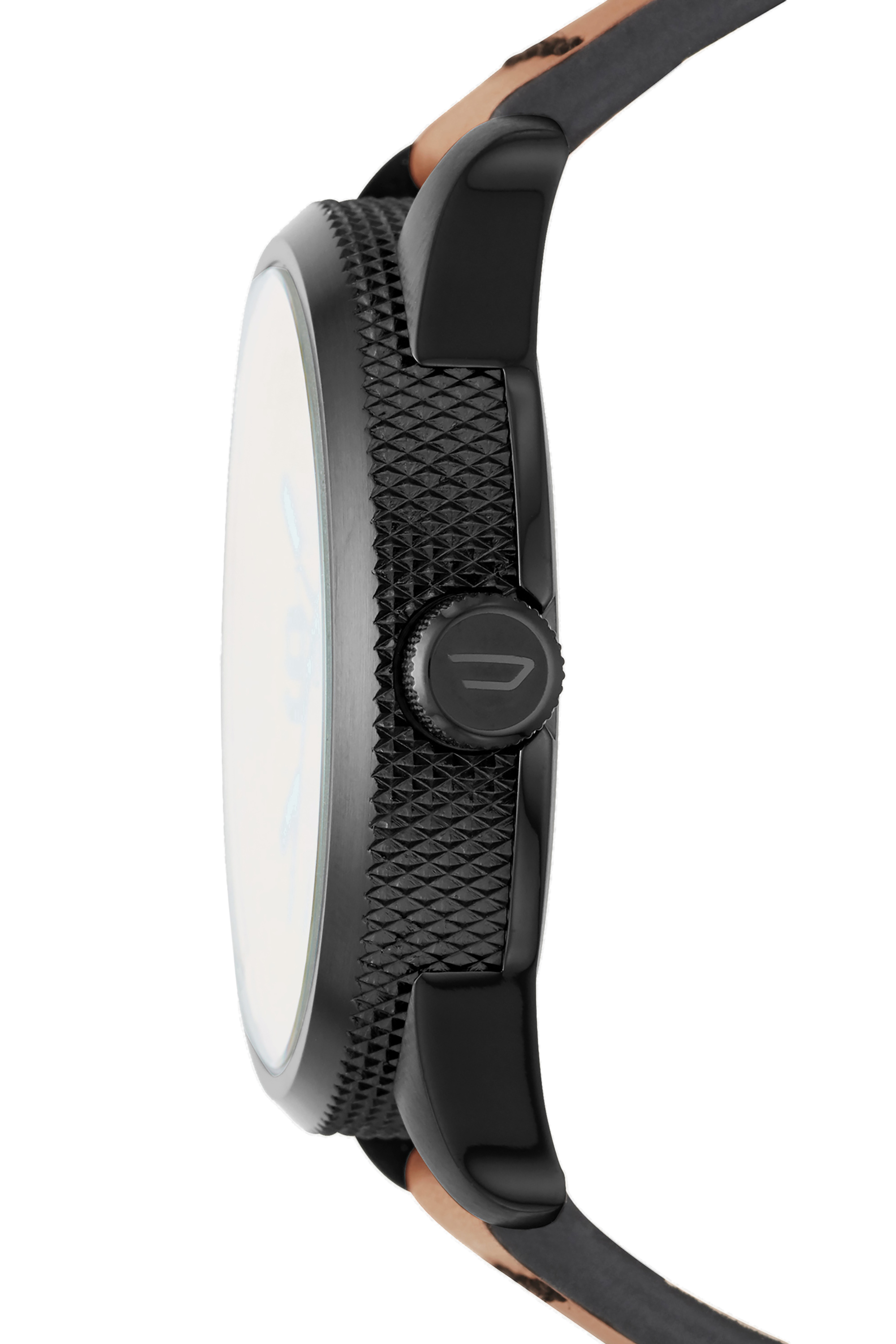 Diesel - DZ1860, Rasp Nsbb reloj con correa marr&oacute;n y cristal iridiscente, 46&nbsp;mm Hombre in Marr&oacute;n - 2