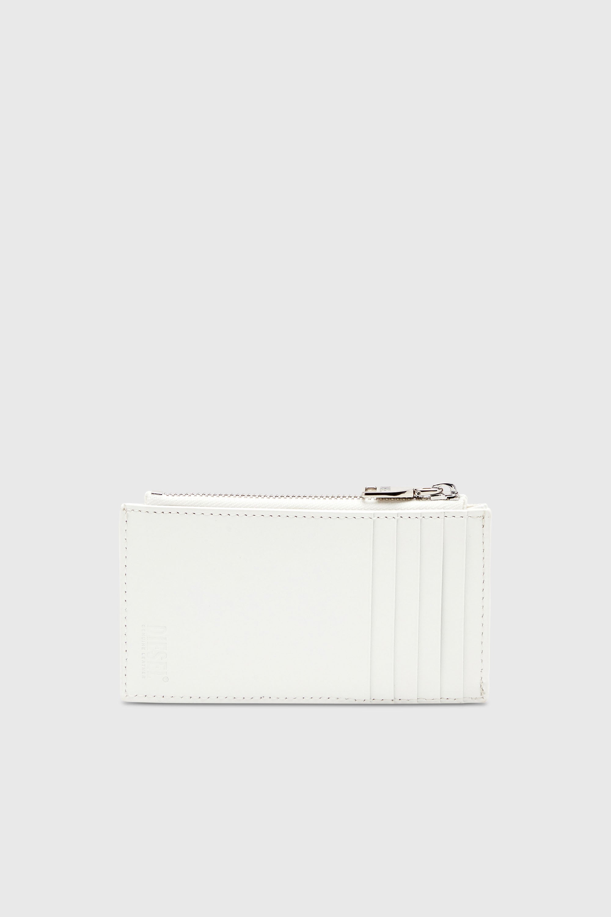 Diesel - 1DR CARD HOLDER III, Tarjetero plano de cuero napa Mujer in Blanco - 2