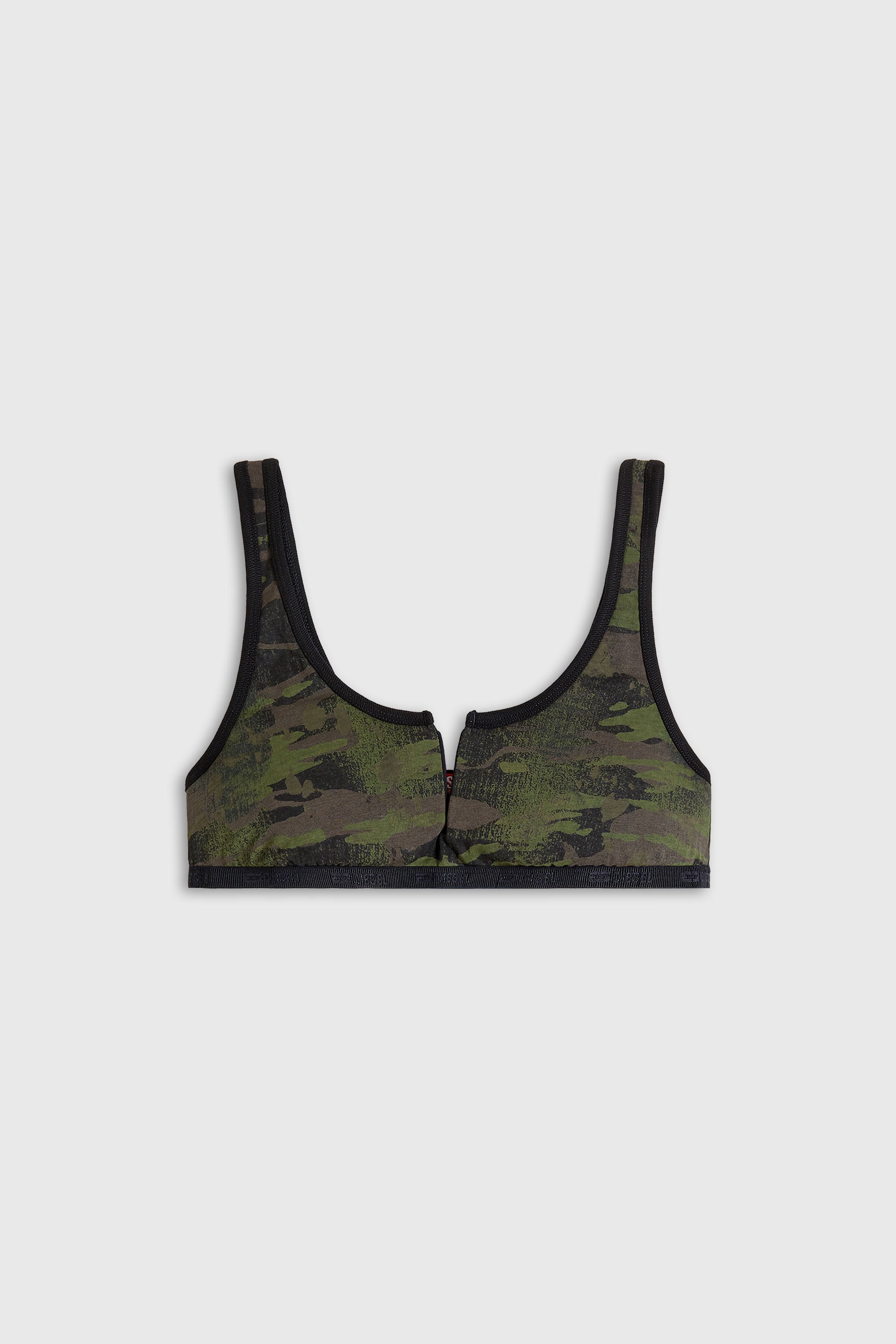 Diesel - ARY-UTLT, Bralette con estampado camuflaje Mujer in Verde - 2