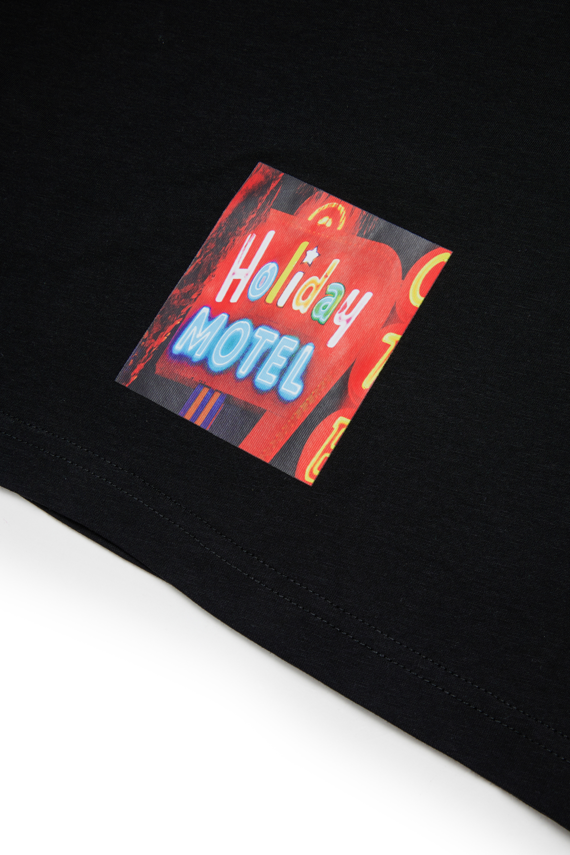Diesel - TFORMY OVER, Camiseta de manga larga con photo prints Hombre in Negro - 4