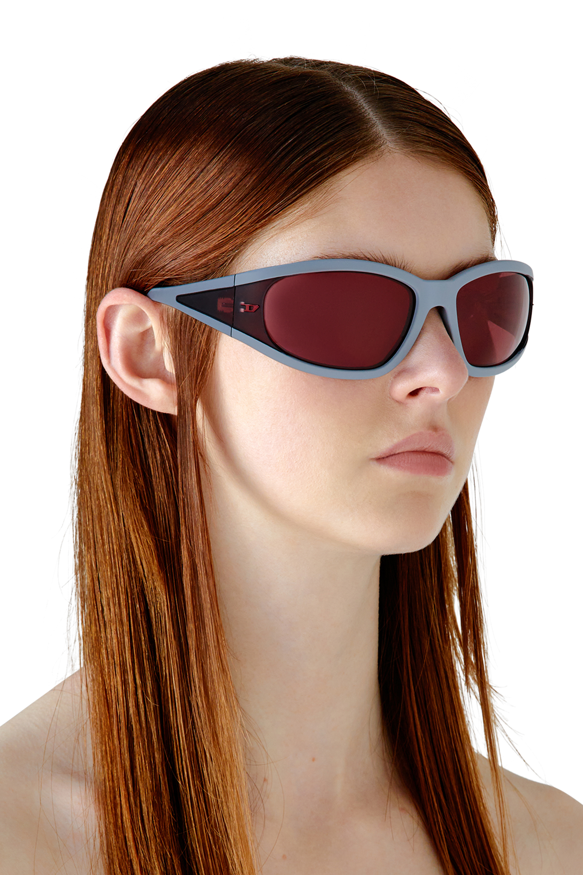 Diesel - 0DL3002, Unisex Rectangular sunglasses in acetate in Multicolor - Image 6
