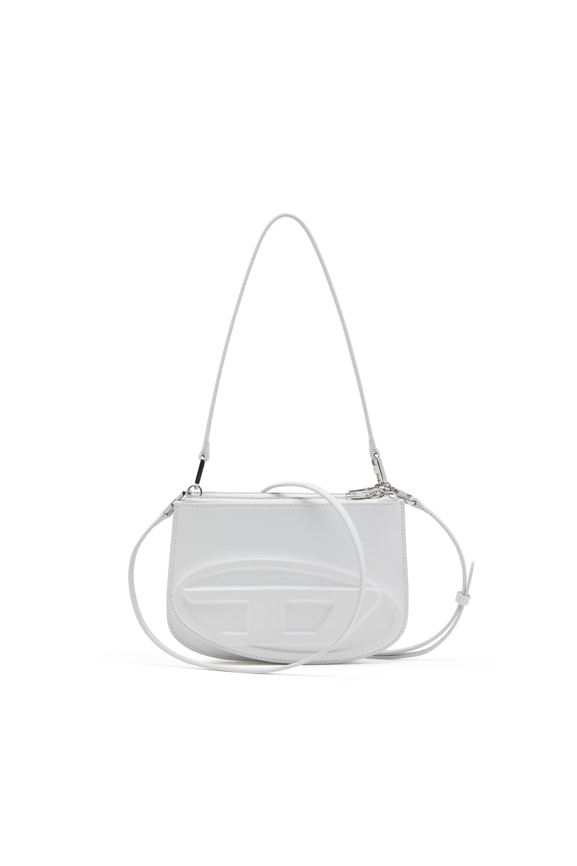 Diesel - 1DR TWIN, 1DR Twin-Bolso de hombro con doble bolsillo en cuero estampado Mujer in Blanco - 1