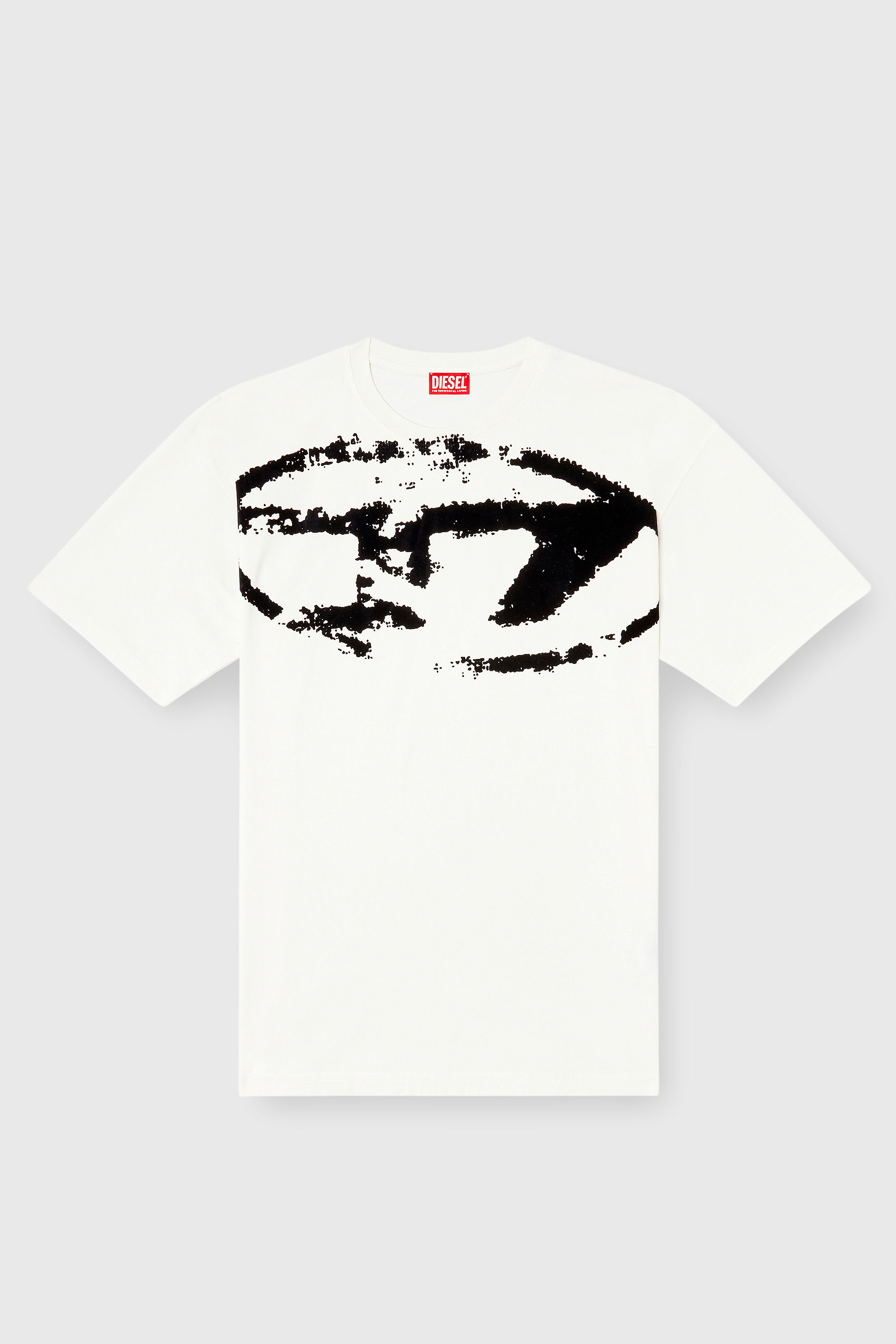 Diesel - T-BOXT-N14, Camiseta con logotipo desgastado en relieve Hombre in Blanco - 2