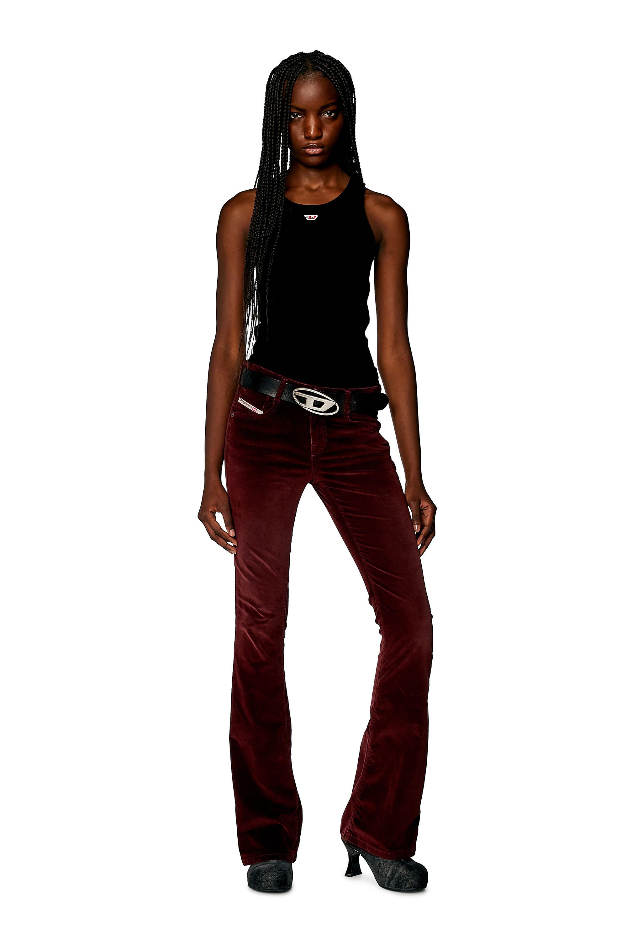 Diesel - Bootcut and Flare Jeans 1969 D-Ebbey 003HL, Rojo - Image 1