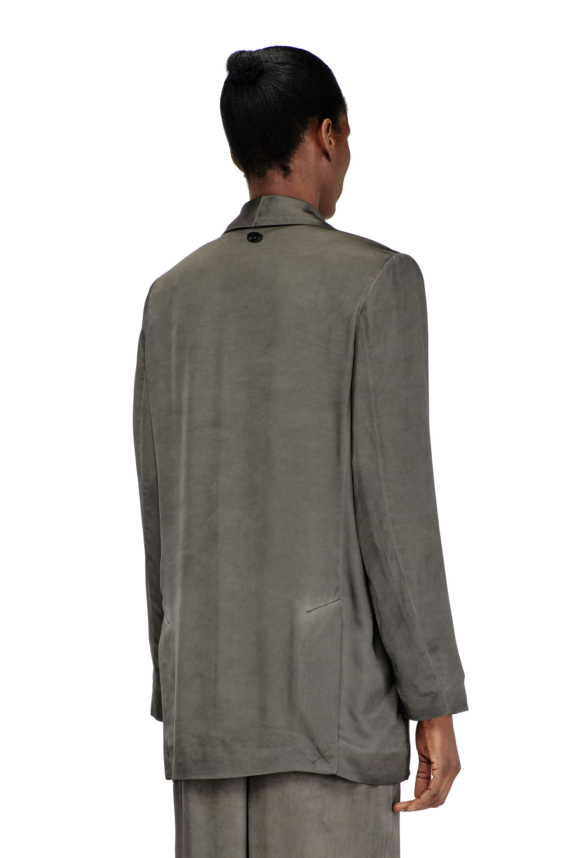 Diesel - G-AVINA-S1, Blazer de viscosa fluida tratada Mujer in Gris - 4