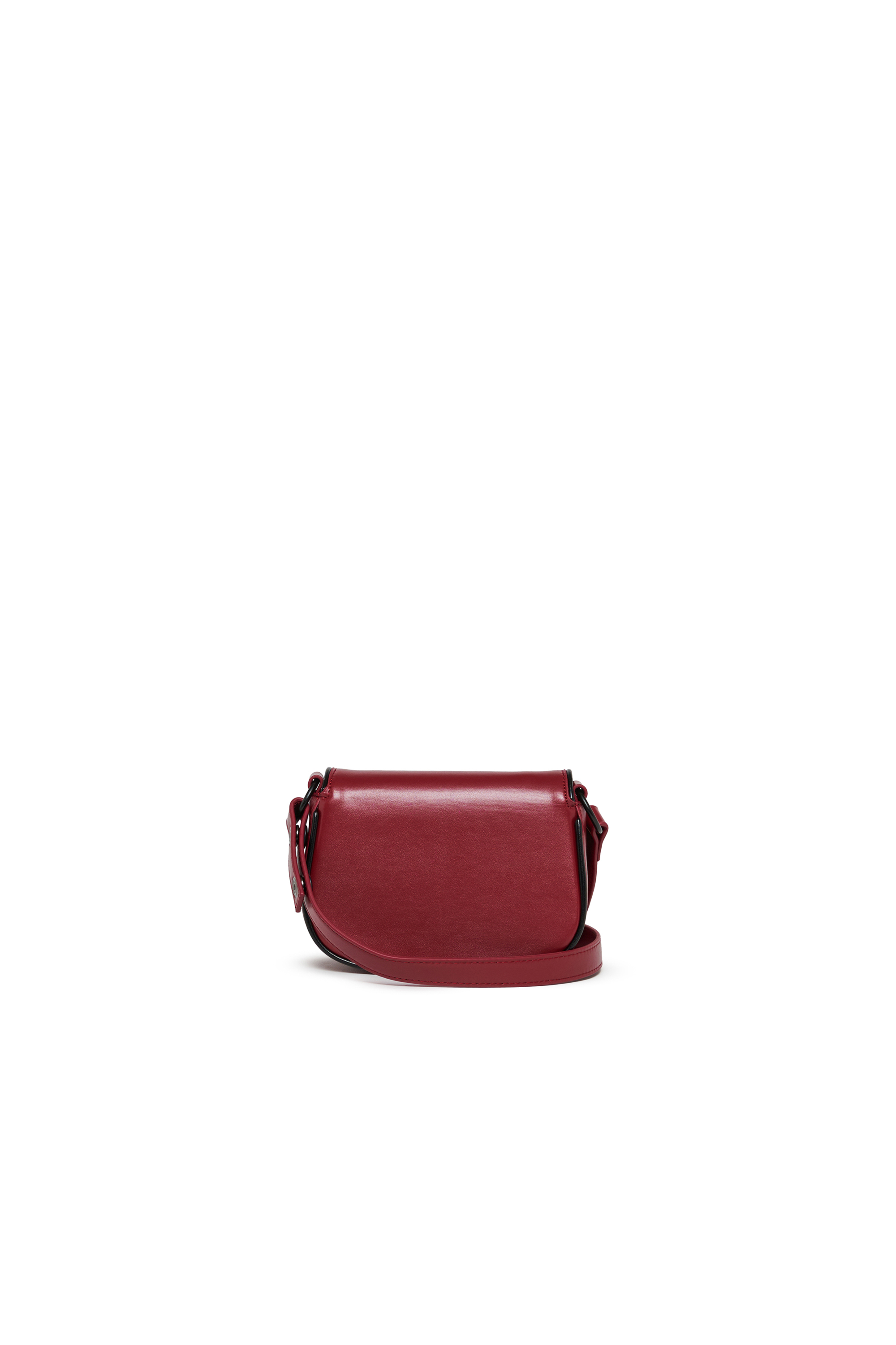 Diesel - WIRT, WIRT - Bolso bandolera con logo Oval D repujado Mujer in Rojo - 2