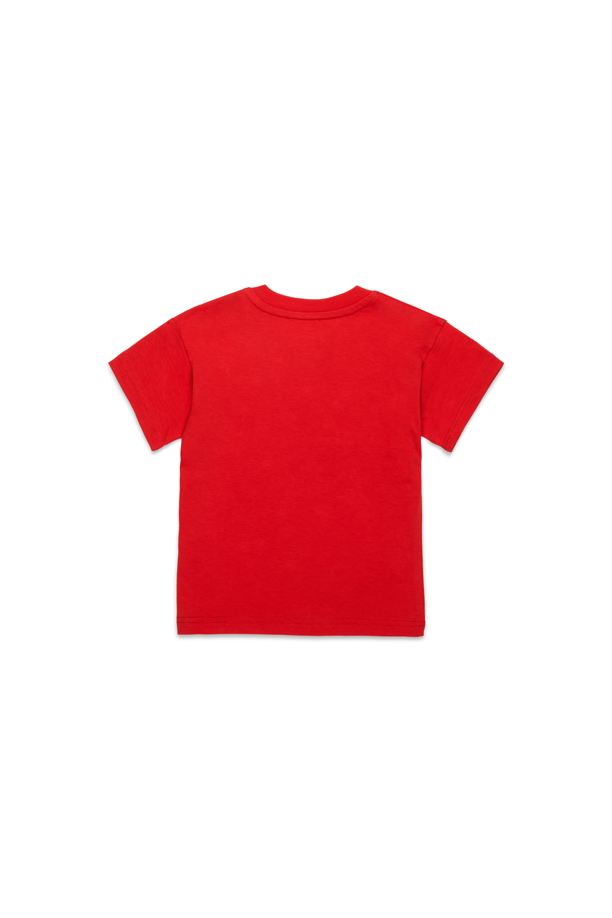 Diesel - TDIEGORL6MAB, Camiseta con logotipo manchado Unisex in Rojo - 2