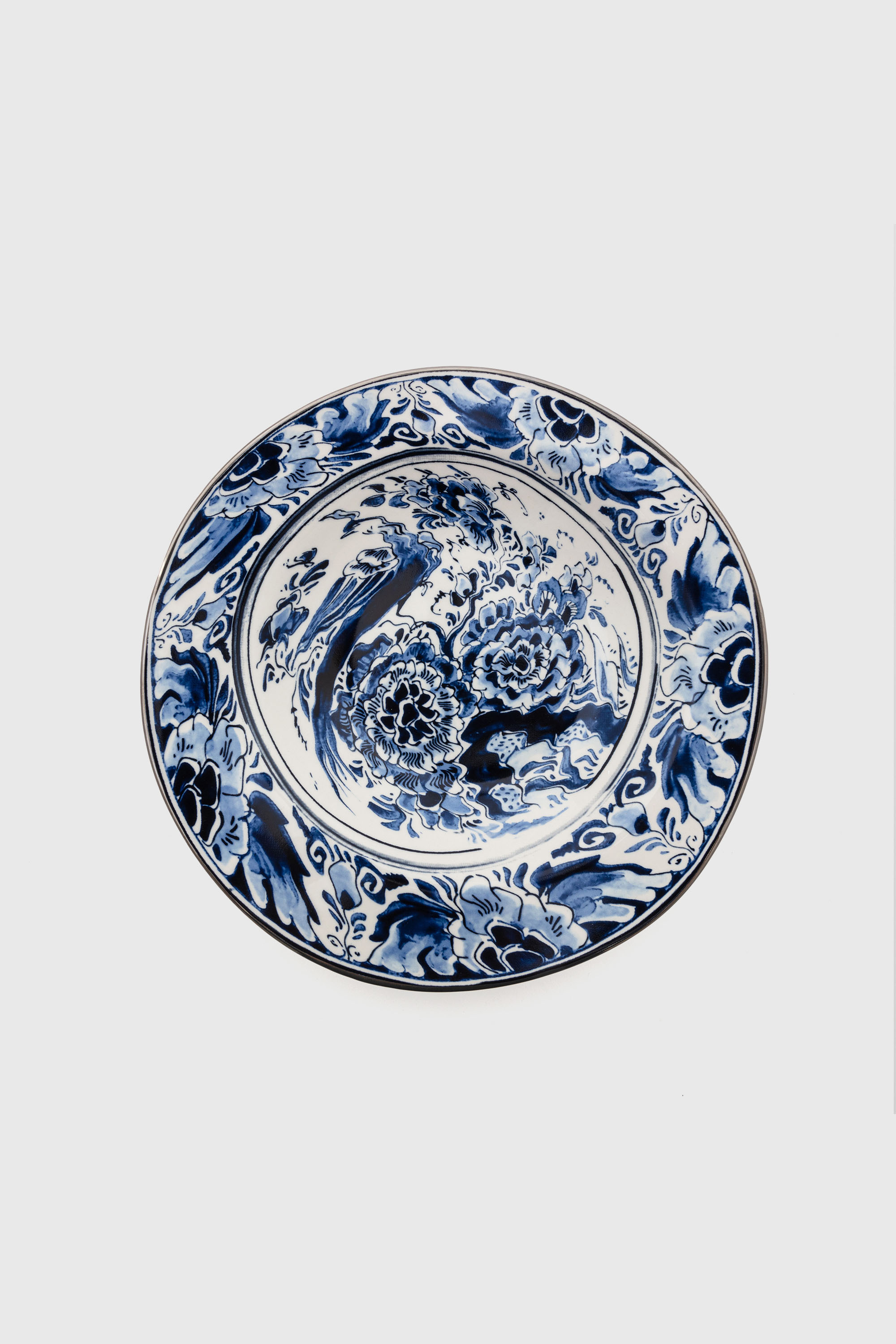 Diesel - 11222 SOUP PLATE IN PORCELAIN "CLASSIC O, Plato hondo de porcelana Unisex in Multicolor - 1