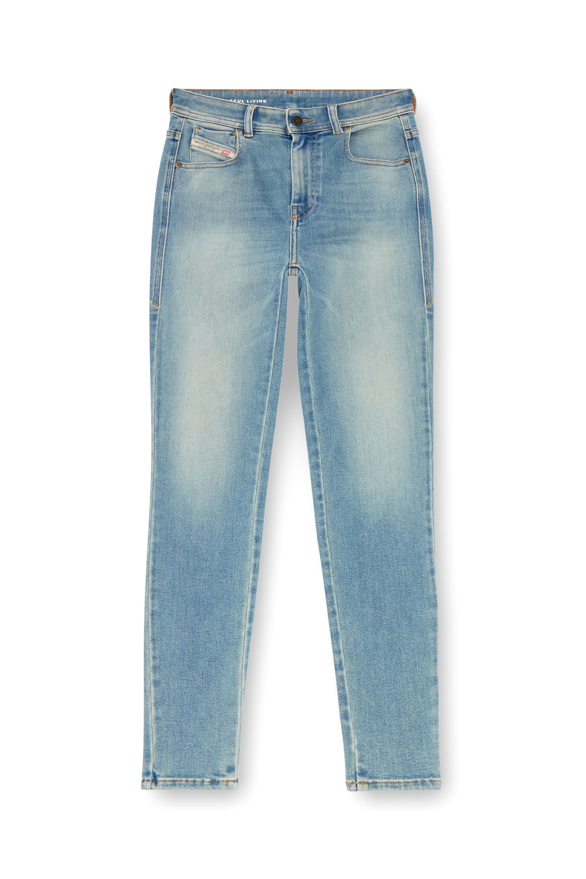 Diesel - Super skinny Jeans 1984 Slandy-High 09J09, Mujer Super skinny Jeans - 1984 Slandy-High in Azul marino - Image 3