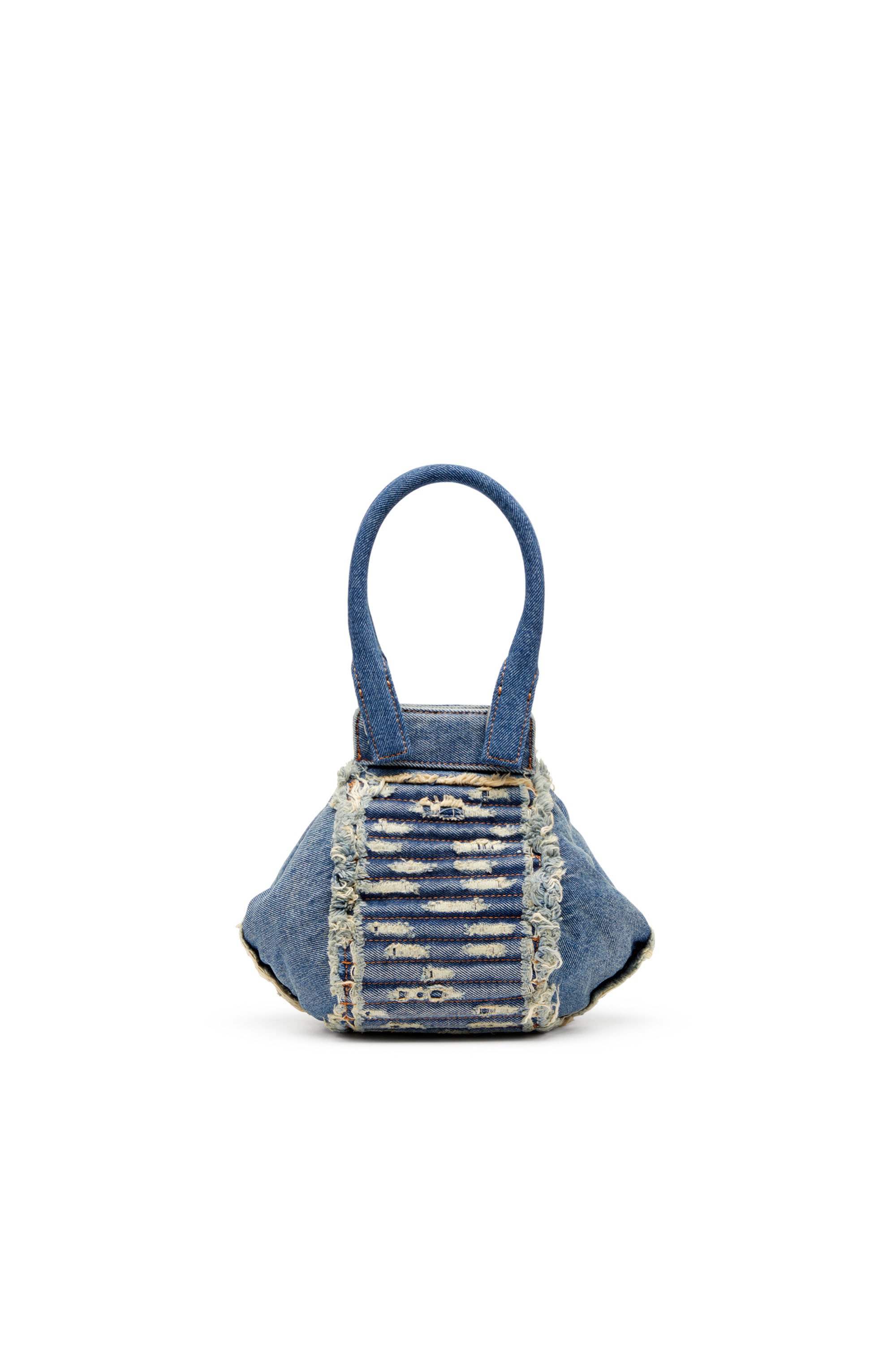 Diesel - D-VINA-XS, D-Vina-Xs-Bolso de mano de denim acolchado y desgastado Mujer in Azul marino - 3