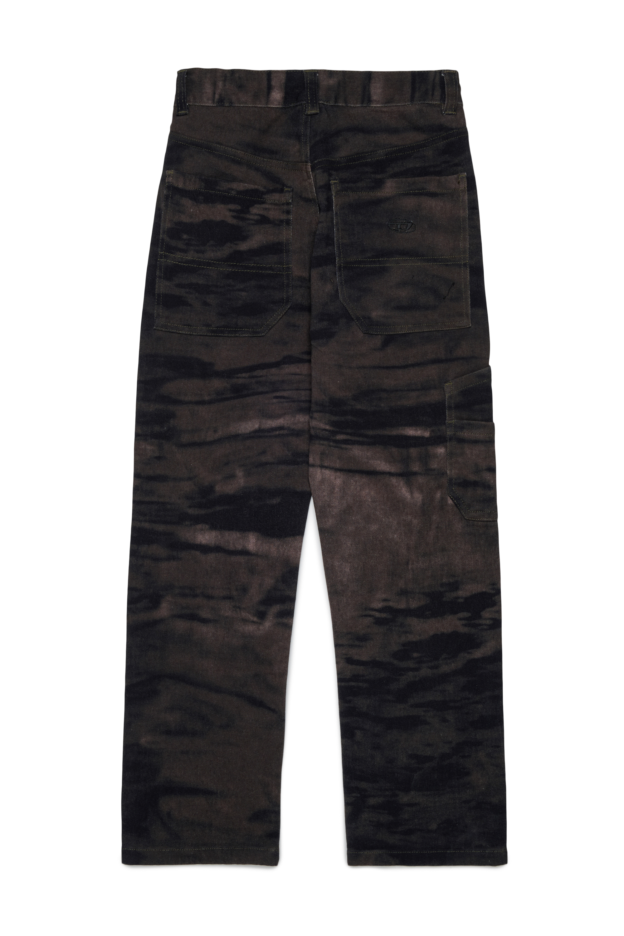 Diesel - PJAKE, Pantal&oacute;n de algod&oacute;n stretch con efecto jaspeado Hombre in Verde - 2
