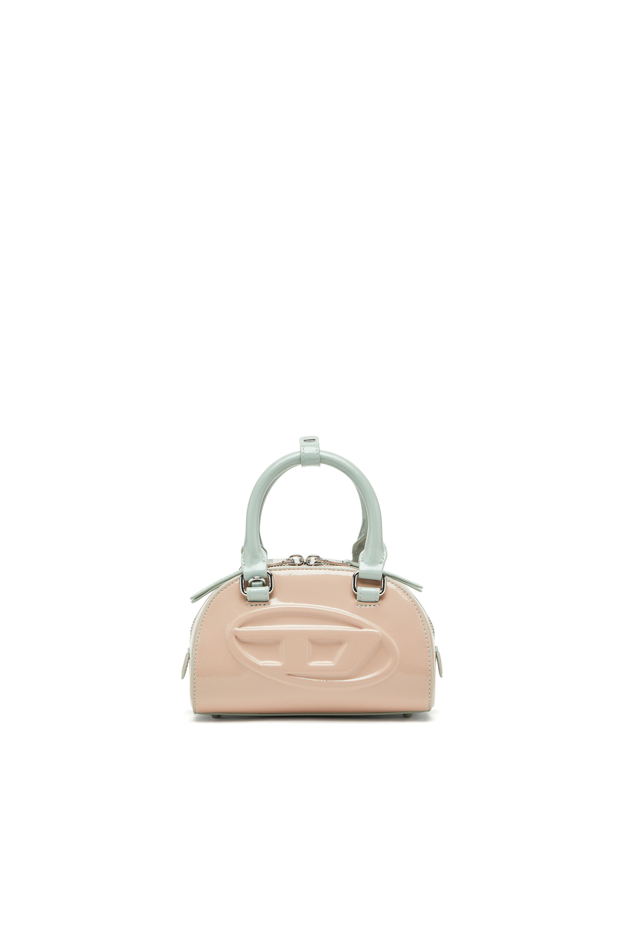Diesel - 1DR DOME CROSSBODY, 1DR Dome-Bolso bowling mini con efecto naplak Mujer in Rosa - 1