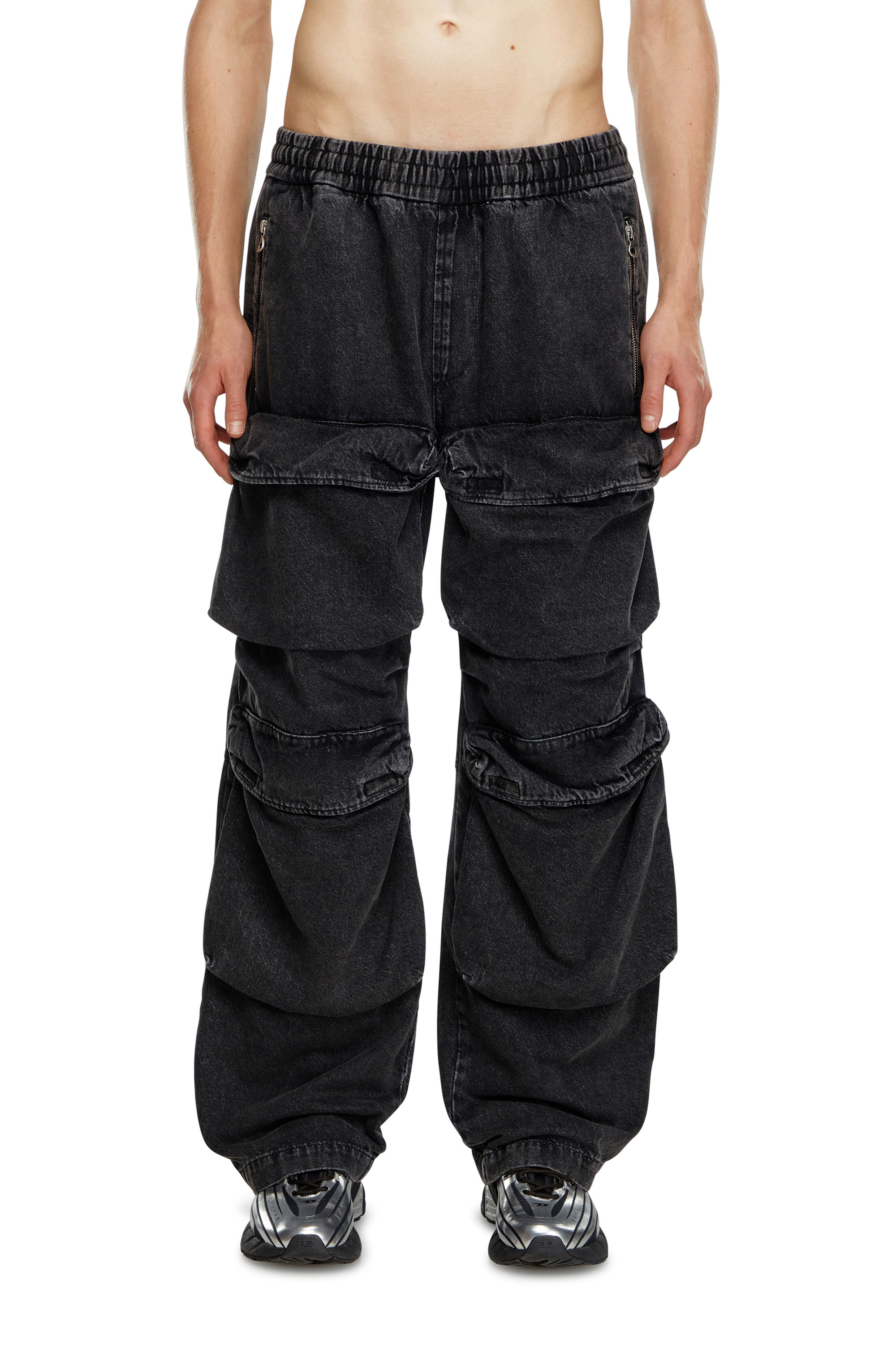 Diesel - Straight Jeans D-Baertson 0CBDH, Hombre Straight Jeans - D-Baertson in Negro - Image 2
