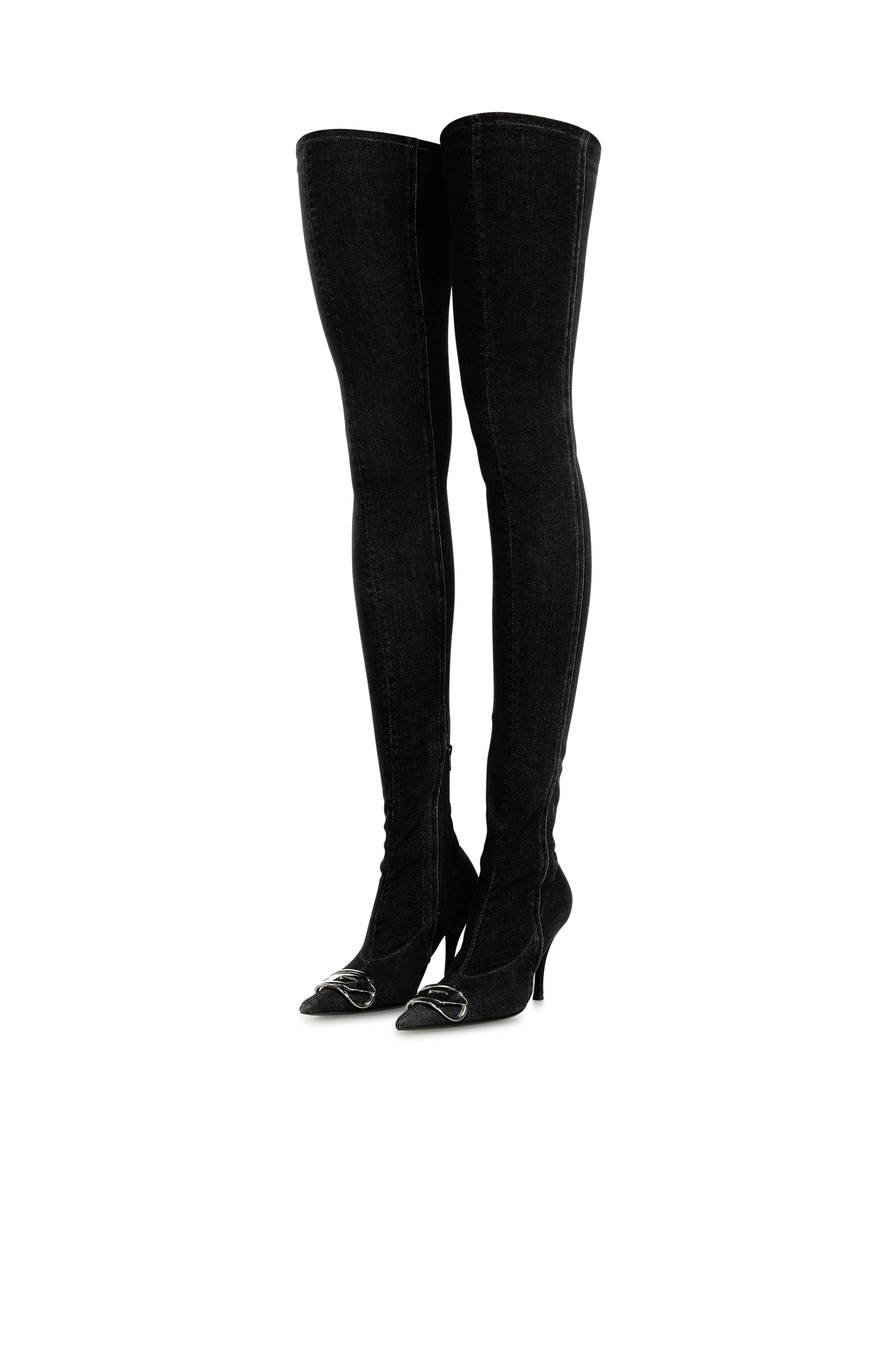 Diesel - D-VENUS TBT D, D-Venus-Botas por encima de la rodilla Mujer in Negro - 6