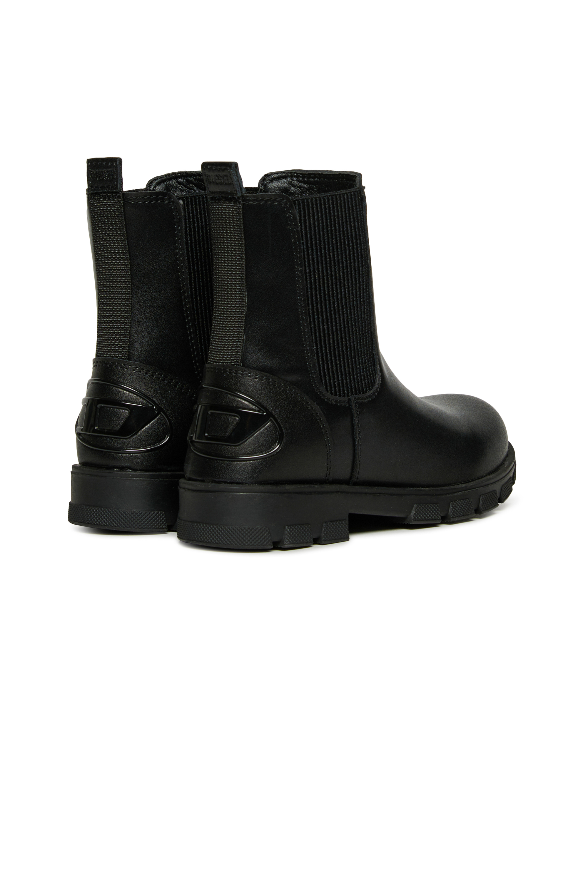 Diesel - D-HAMMER AK ELASTIC, D-Hammer Botas de cuero Unisex in Negro - 3