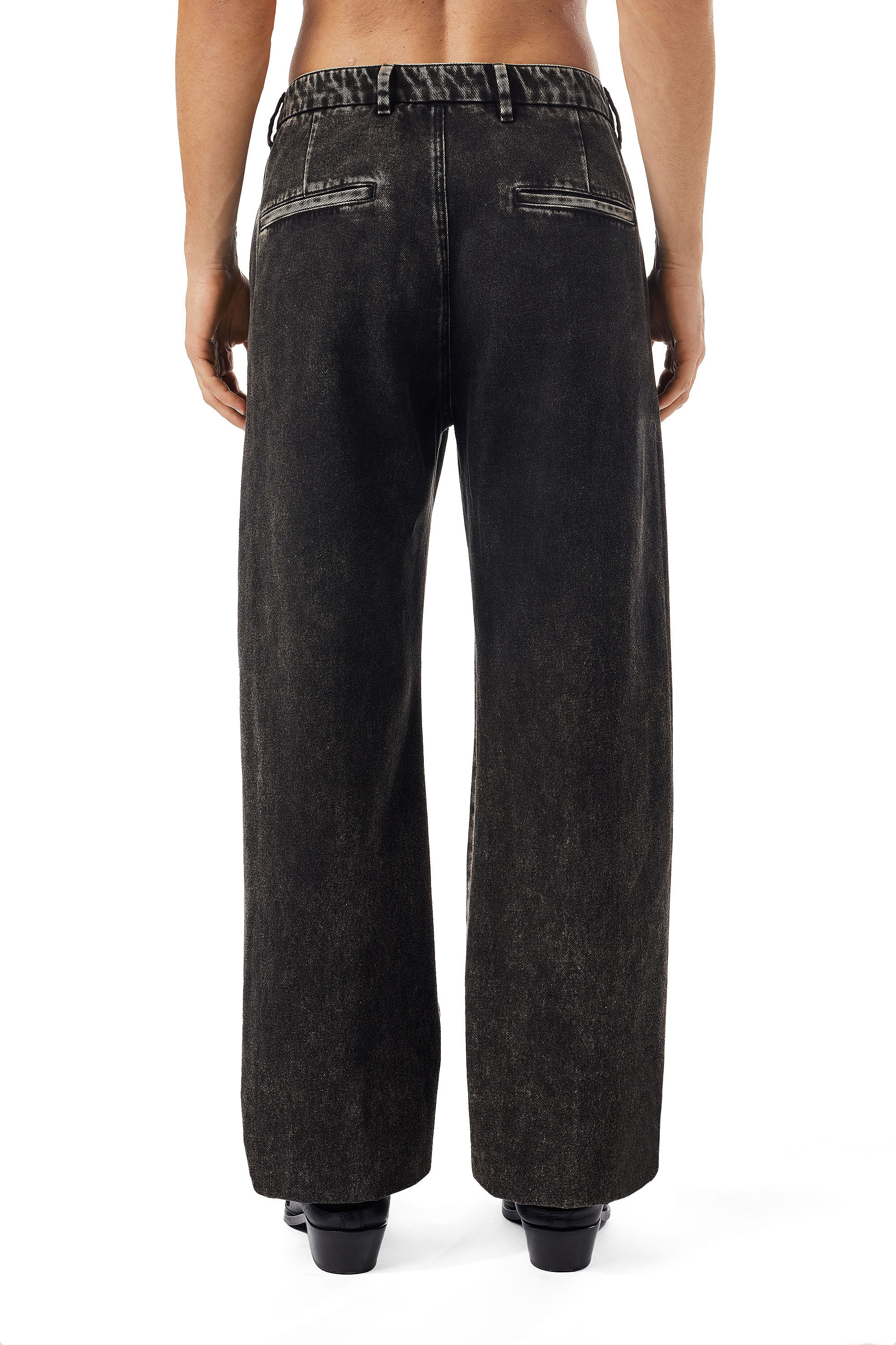 Diesel - D-Chino-Work 09B87 Straight Jeans, Negro/Gris oscuro - Image 2