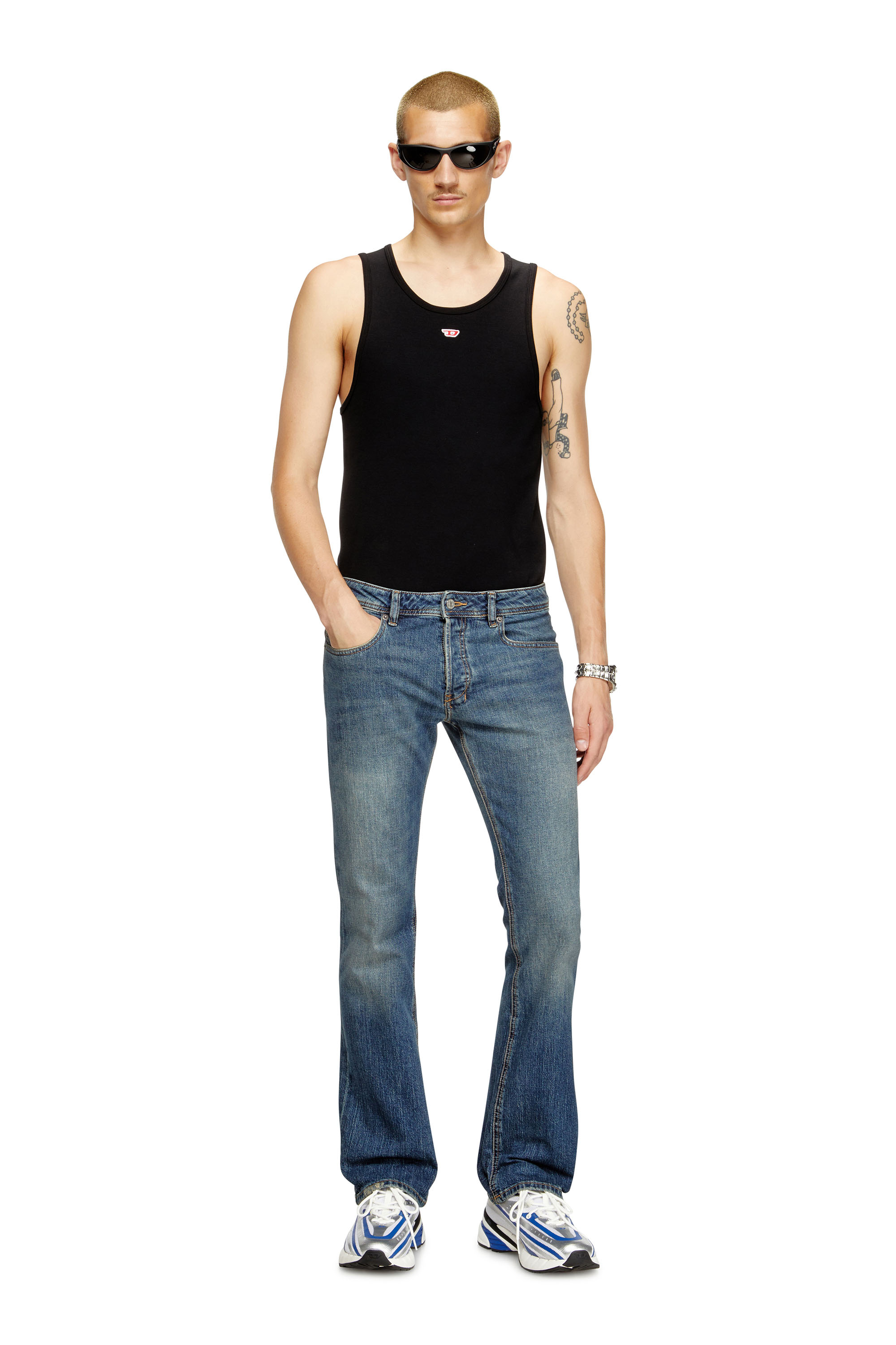 Diesel - Bootcut Jeans 2007 Zatiny 0DBDU Hombre, Azul medio - 2