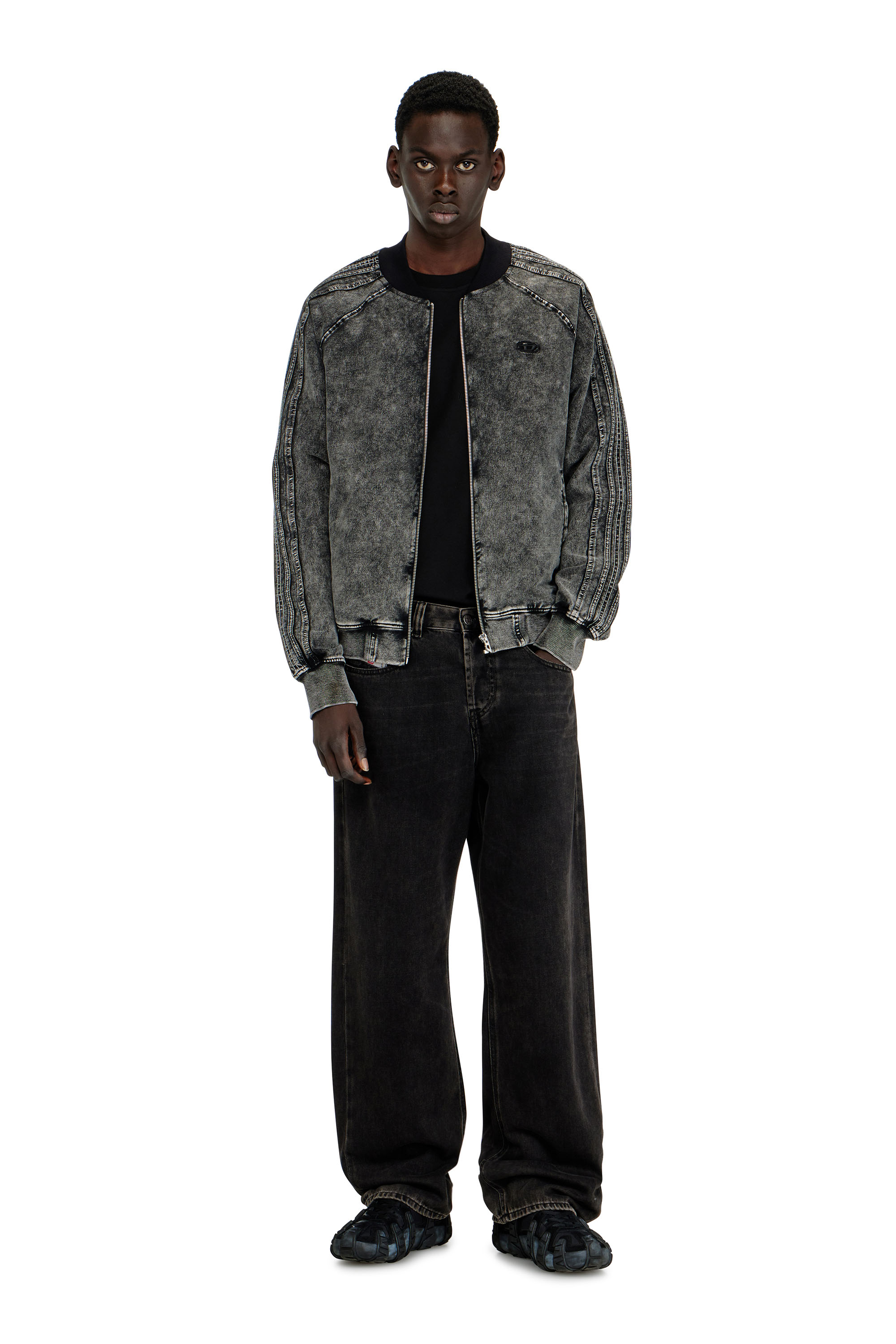 Diesel - Relaxed Jeans 2001 D-Macro 09I35 Hombre, Negro/Gris oscuro - 1