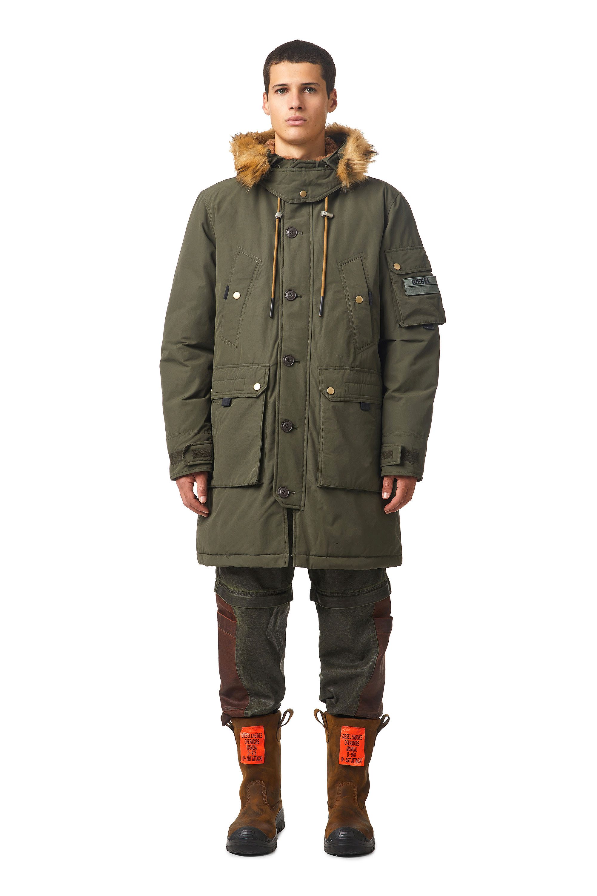 W-COLBY-21, Gris - Chaquetones de invierno