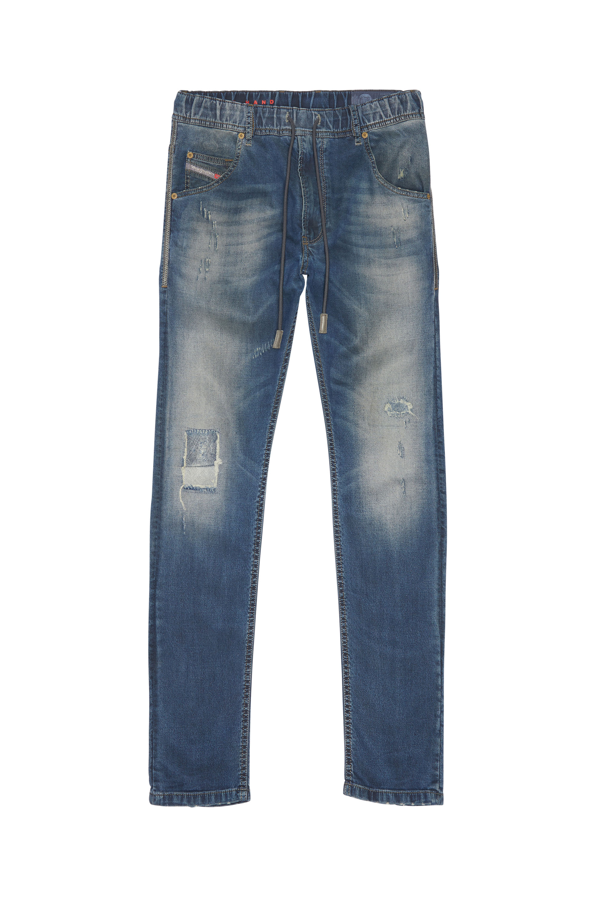 Diesel - KROOLEY JoggJeans&reg;, Man's Diesel Man - Jeans Medium blue in Dark Blue - 1