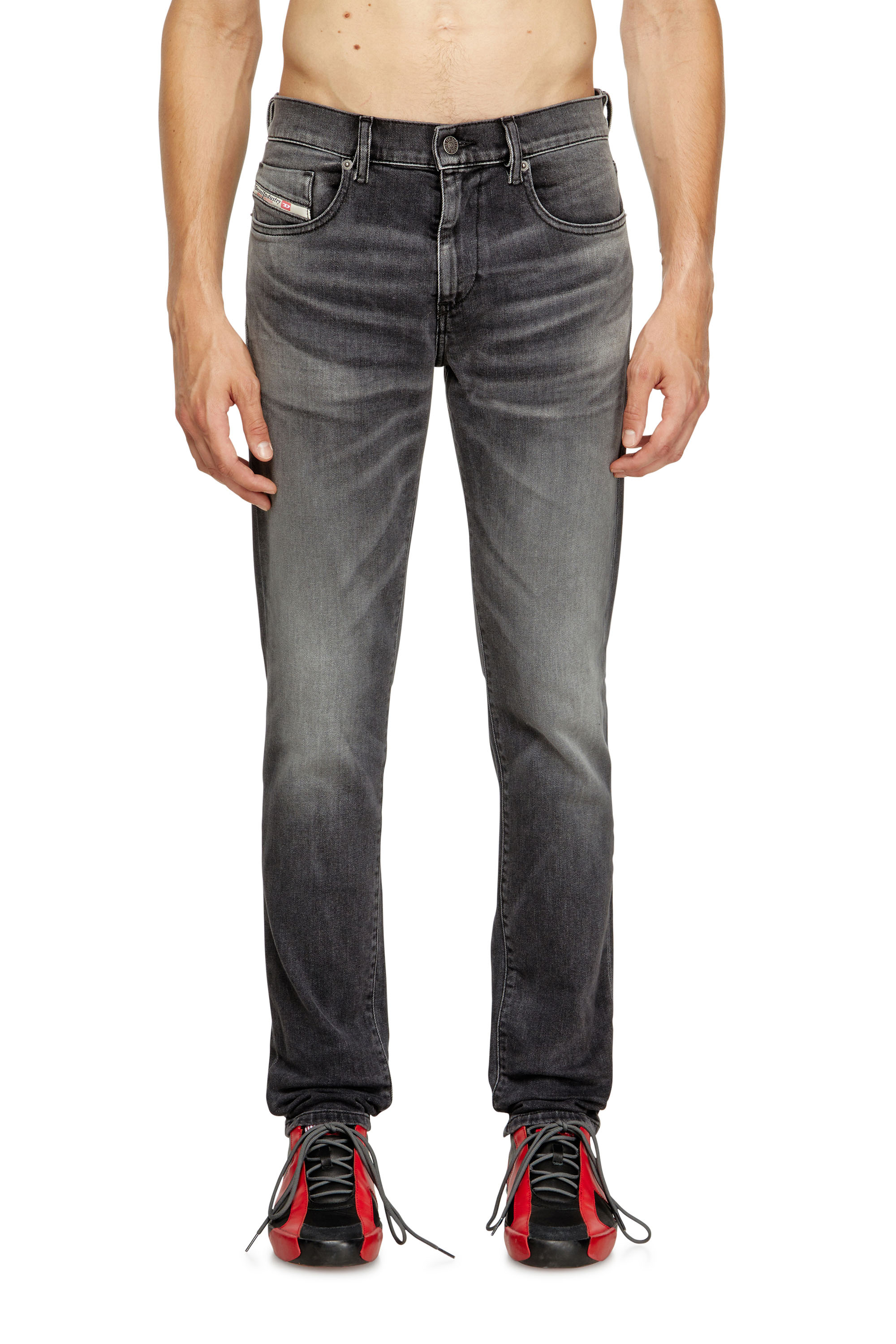 Diesel - Slim Jeans 2019 D-Strukt 09J52 Hombre, Negro/Gris oscuro - 1