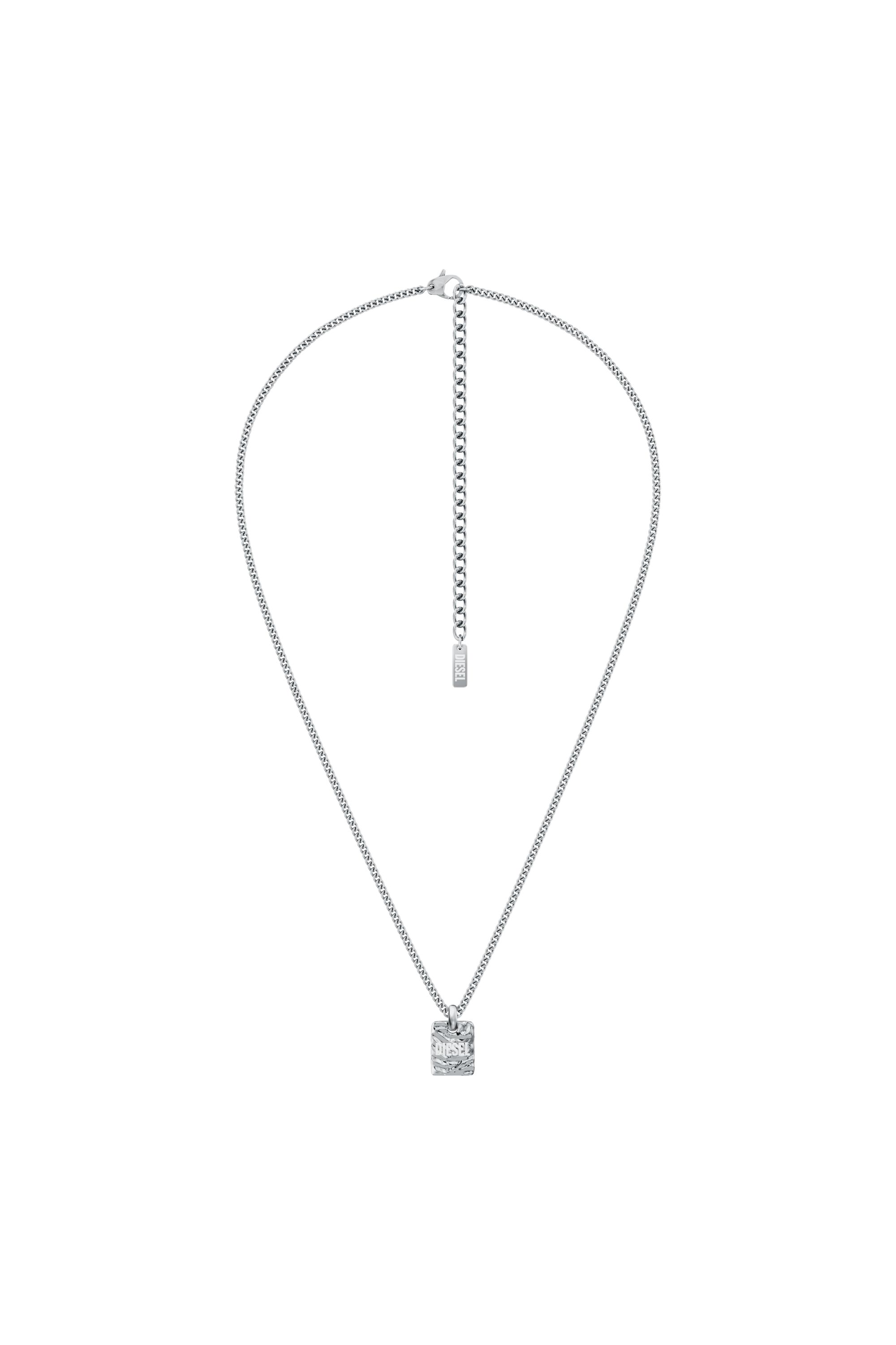 Diesel - DX1734040, Unisex's Stainless Steel Pendant Necklace in Silver - 1