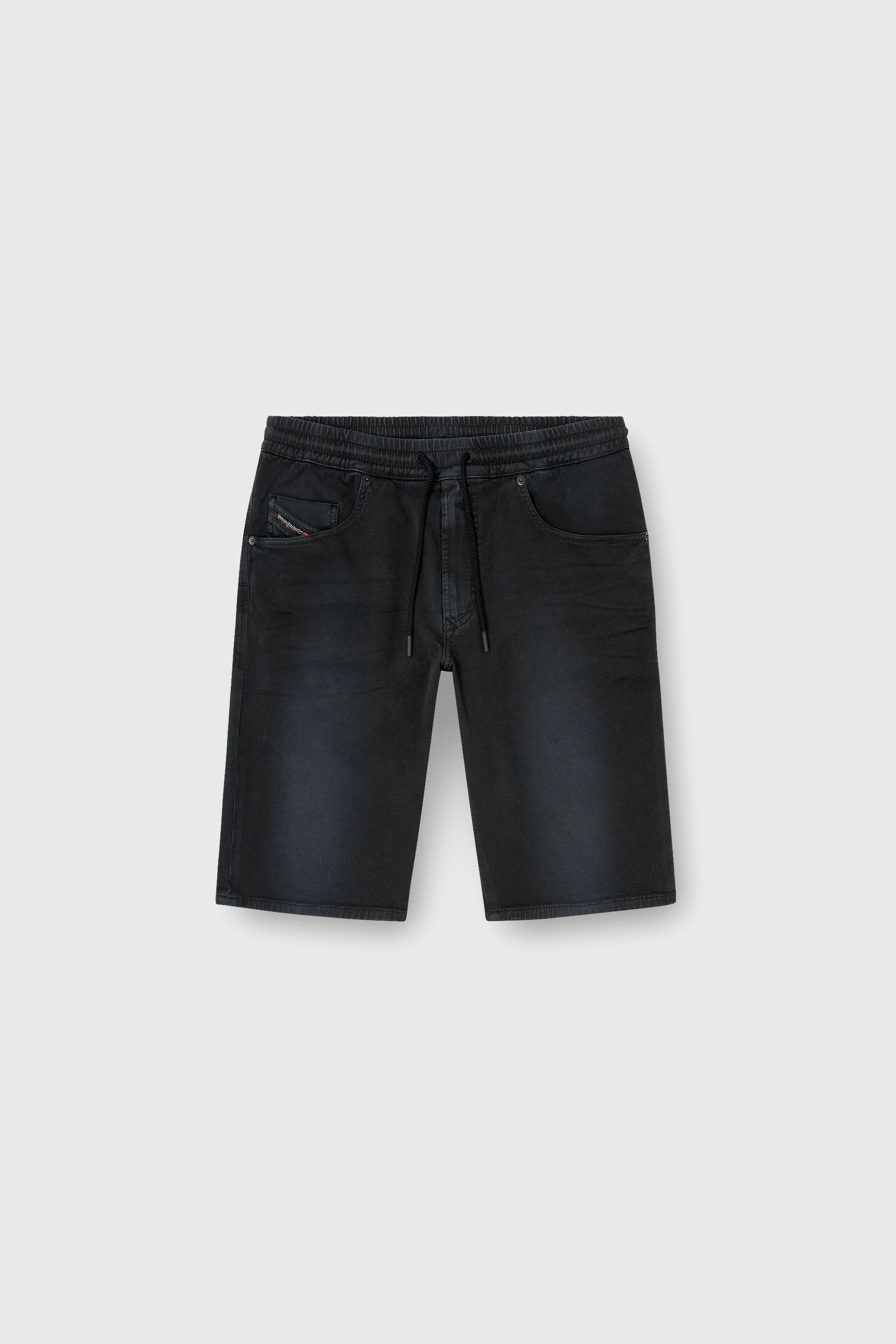 Diesel - 2033 D-KROOLEY-SHORT JOGG, Pantalones cortos chinos en JoggJeans Hombre in Negro - 2