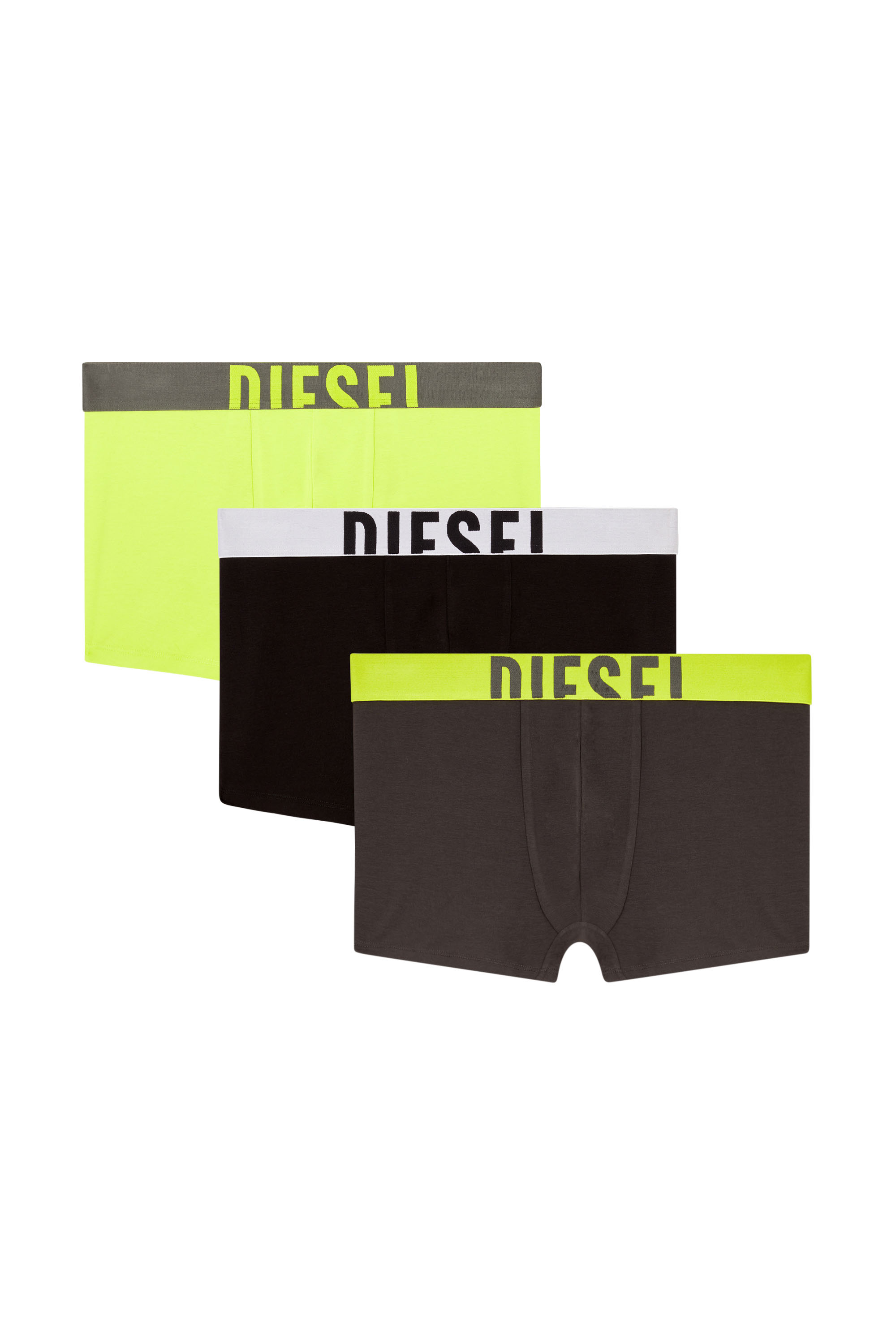 Diesel - DAMIEN-D-POP-3PACK-40, Paquete de tres bóxers ajustados de algodón elástico Hombre in Multicolor - 1