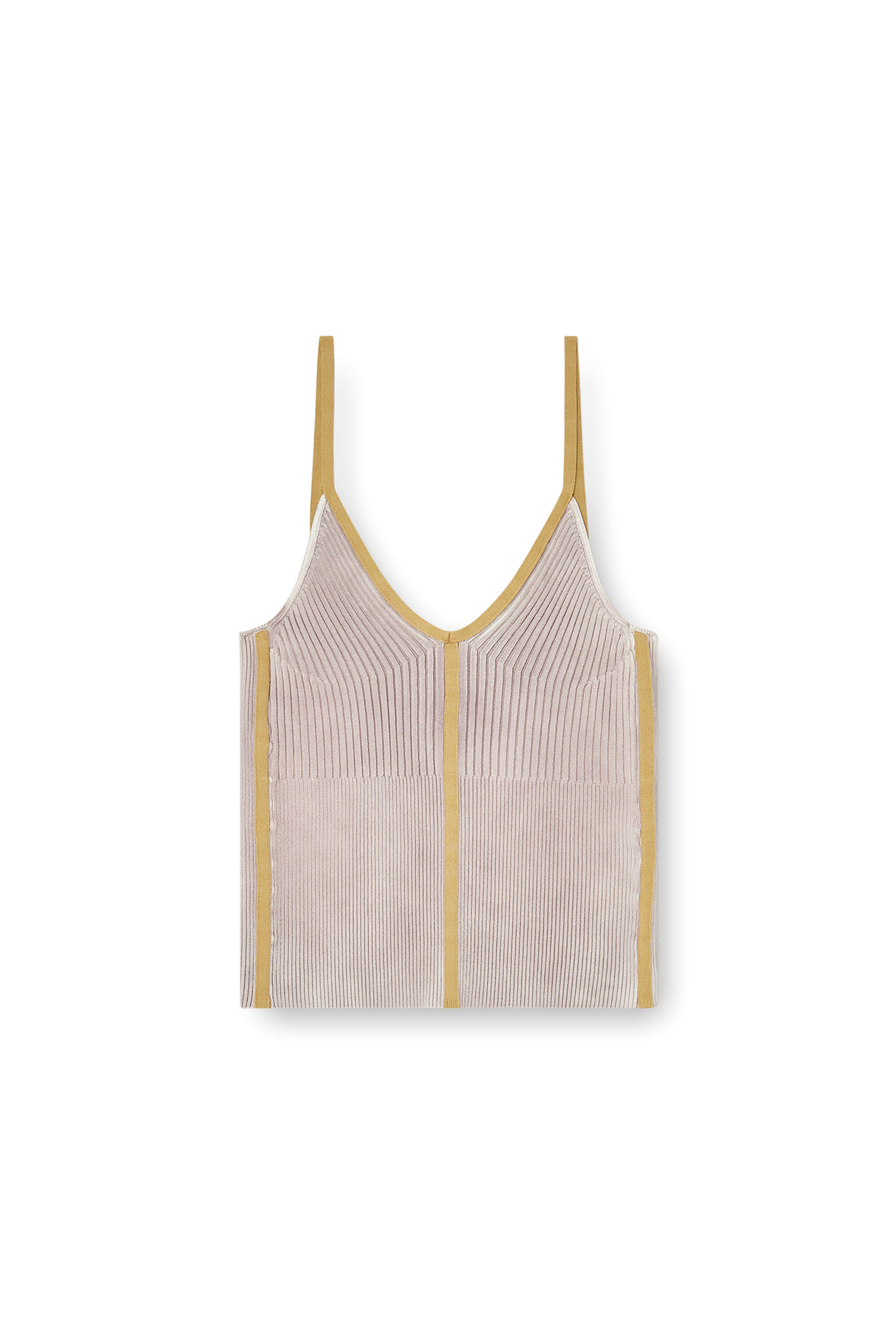 Diesel - M-SARMITE, Top de canal&eacute; con bandas en contraste Mujer in Morado - 3