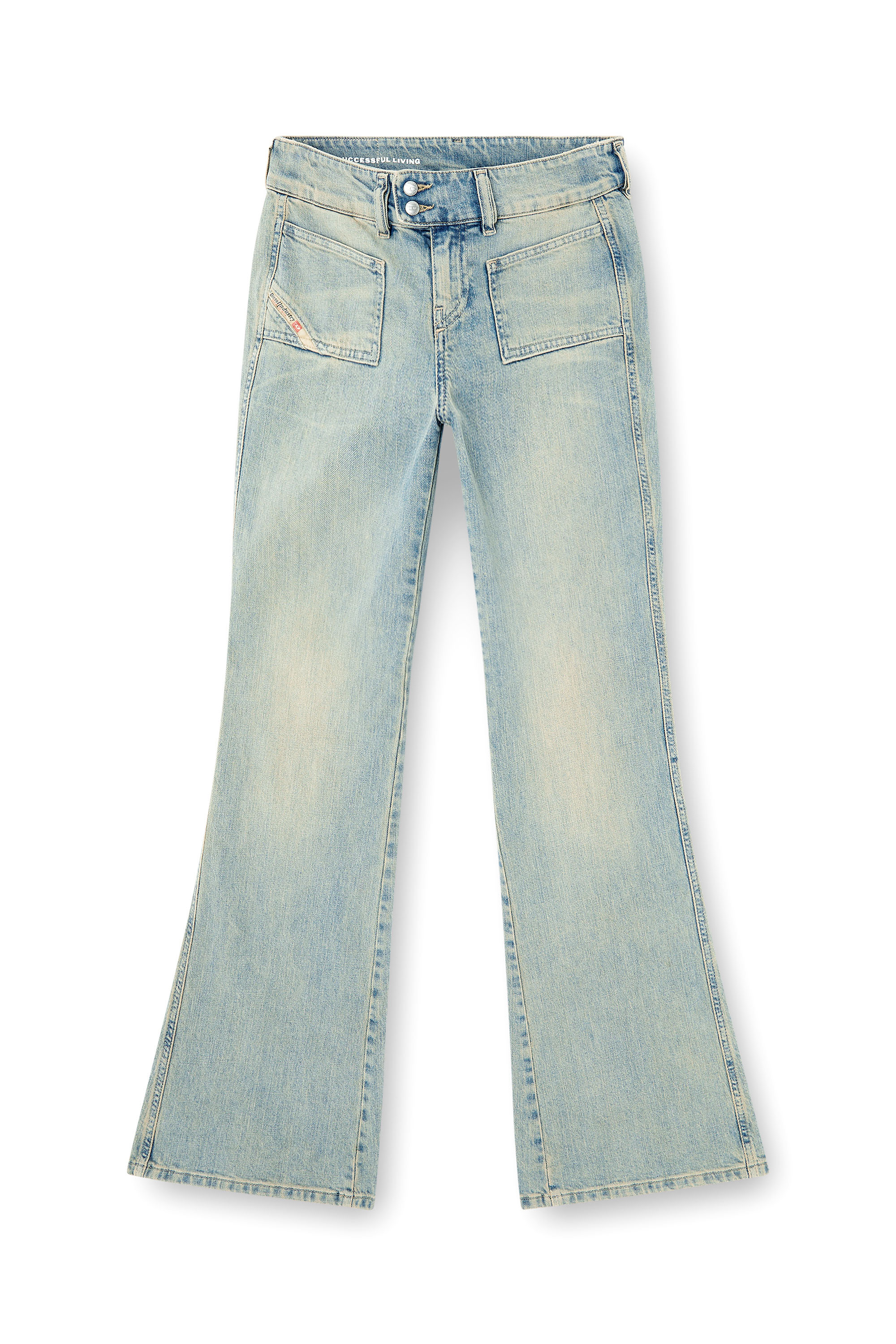 Diesel - Bootcut Jeans D-Hush 09N33 Mujer, Azul medio - 3