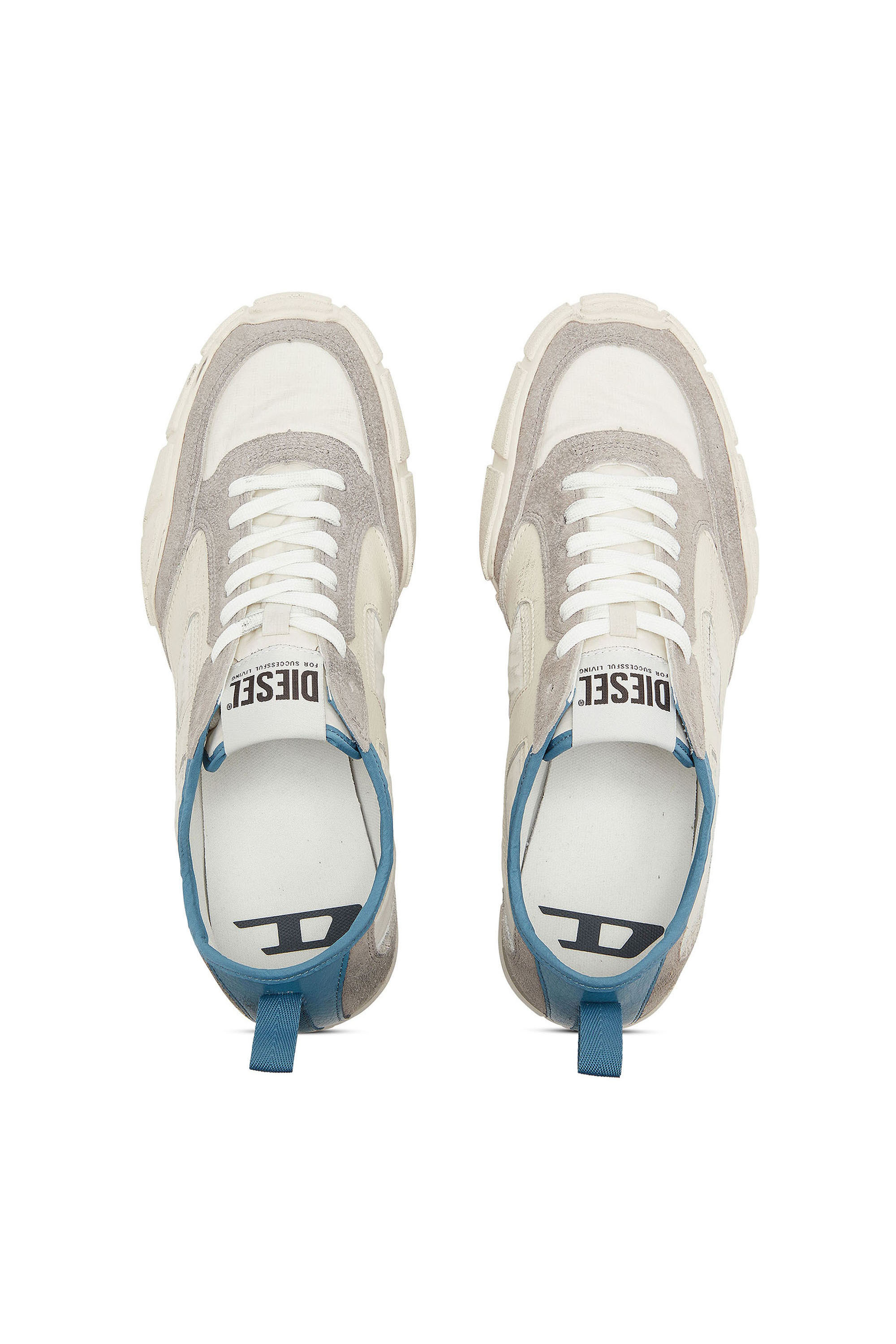 Diesel - S-PAGODHA LOW, S-Pagodha - Zapatillas de piel y nailon Hombre in Multicolor - 4