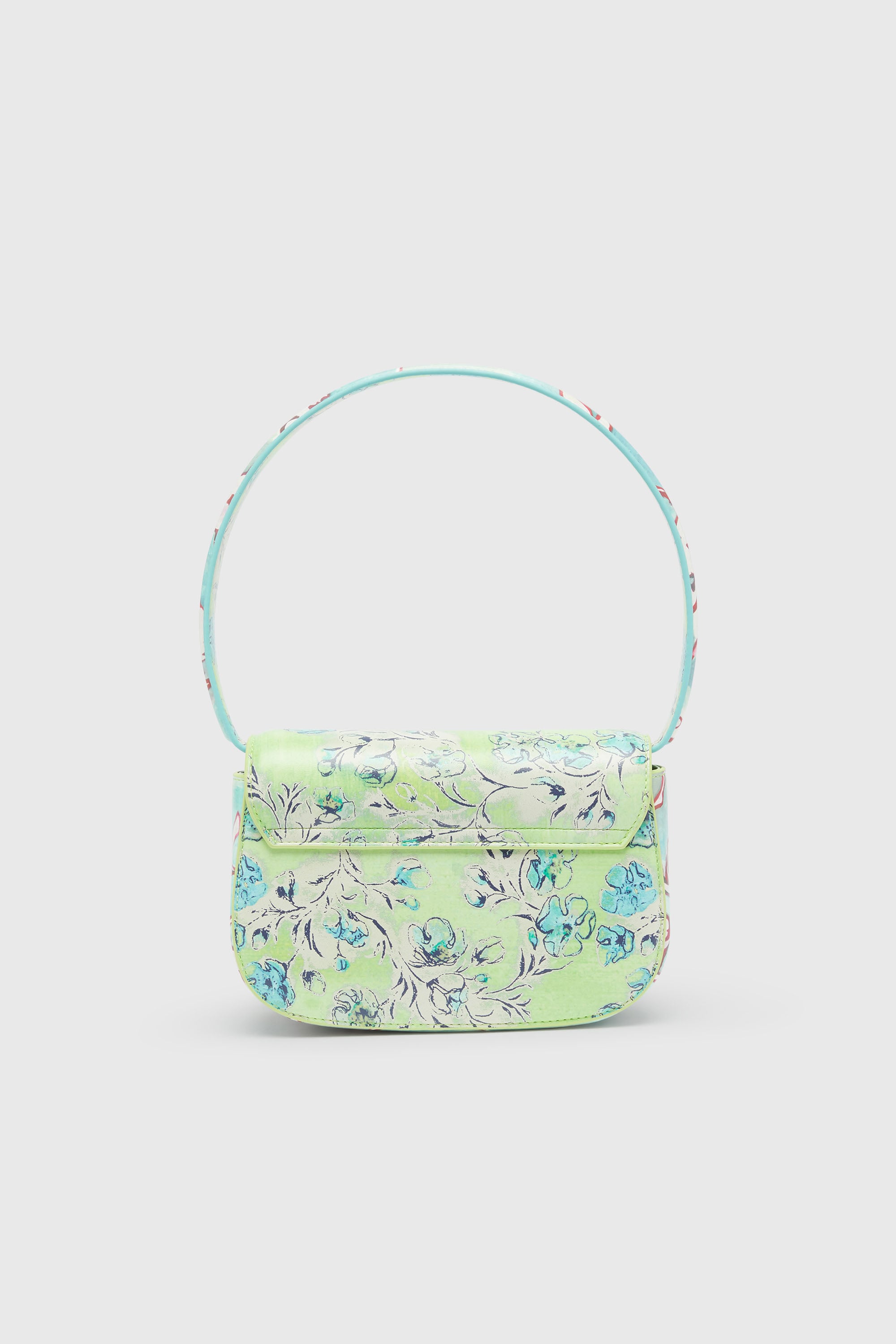 Diesel - 1DR, 1DR-Bolso ic&oacute;nico con estampado floral Mujer in Verde - 2